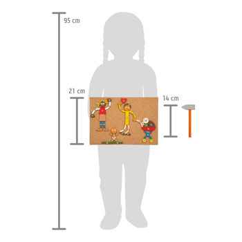 Small Foot Personalisierbares Hammer-Steckspiel – Klassisches Klopfspiel  ab 3 Jahre