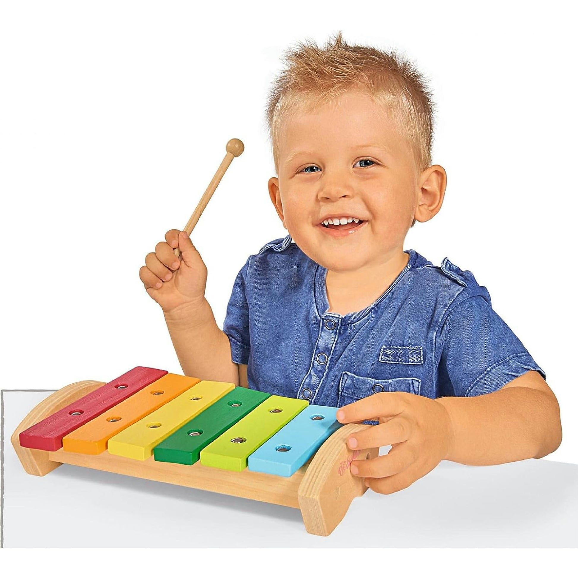 Eichhorn 100005075 - Holz Xylophon, 24 x 15 cm, 6 x Holznoten, Klöppel Hauptansicht