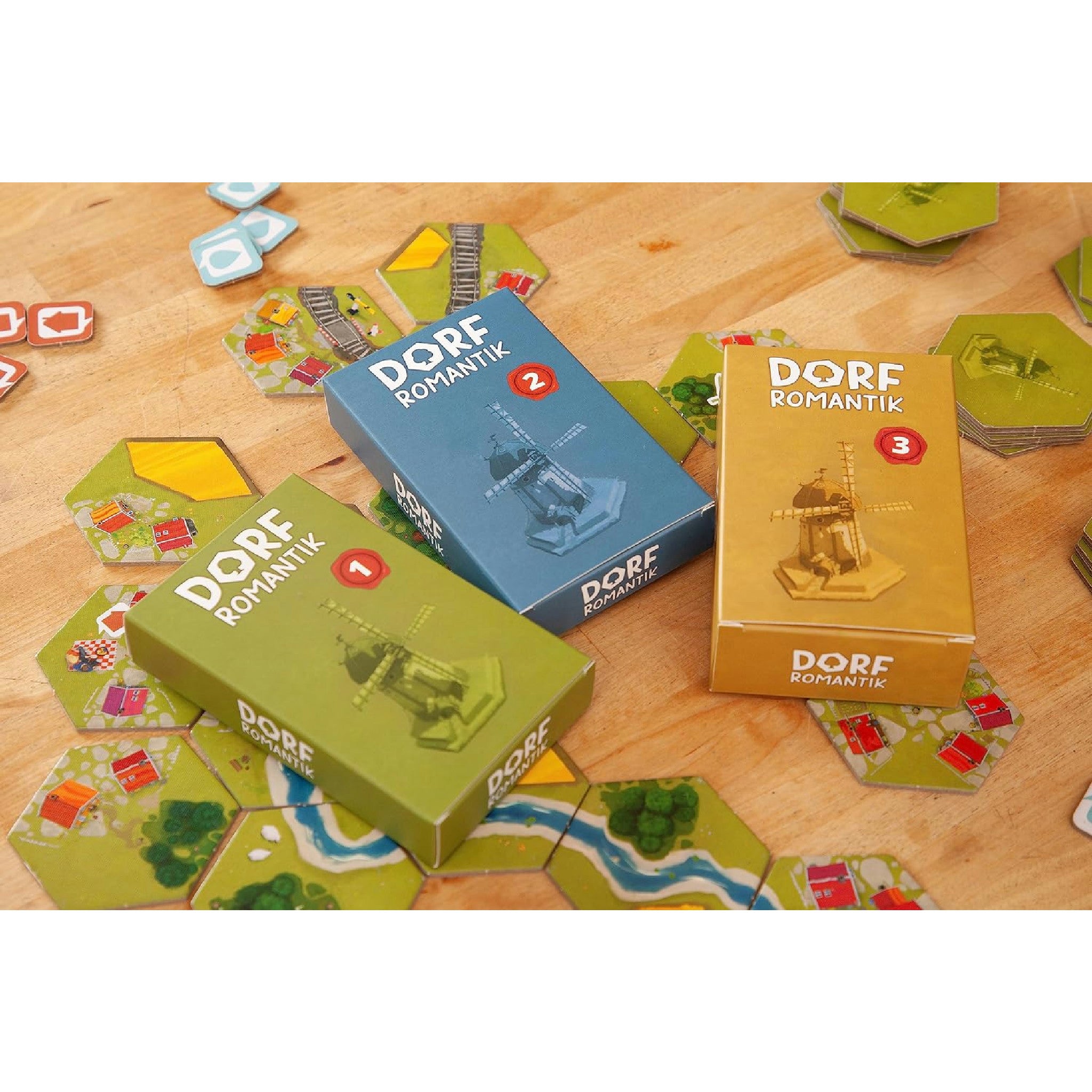 Pegasus Spiele 51240G Dorfromantik *Spiel des Jahres 2023* Brettspiele Hauptansicht