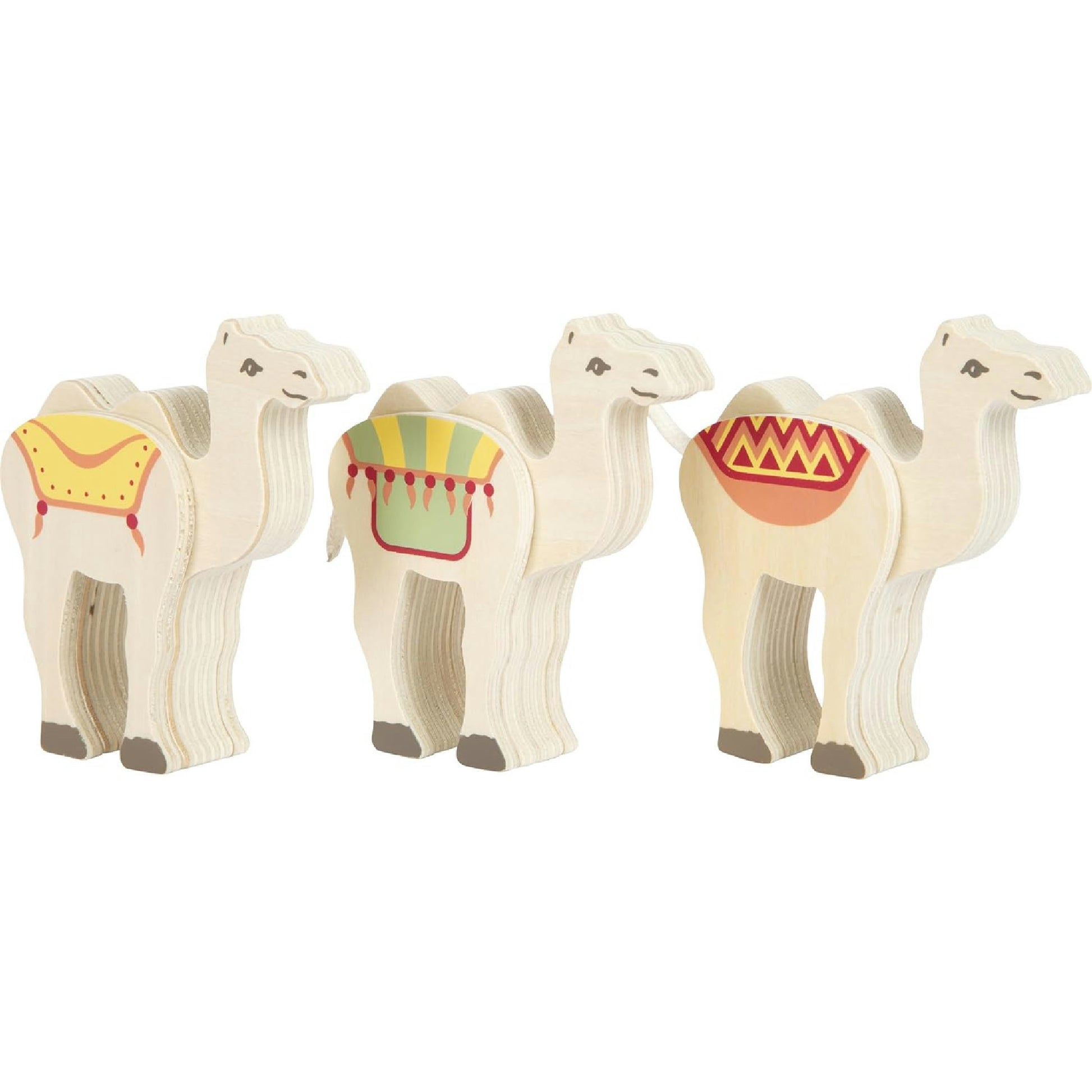 small foot Weihnachtskrippe aus Holz, 18-teiliges Spielset für Kinder, kindgerechte Weihnachtsdekoration mit Figuren und Tieren, 12356 Hauptansicht