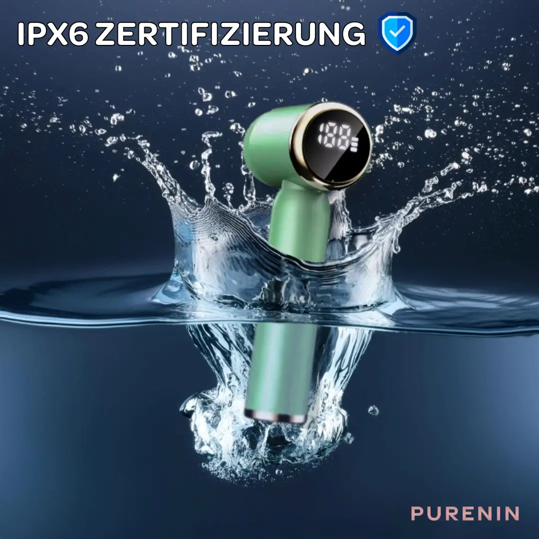 PURENIN Gesichtsbürste 6in1 Set in Weiß mit Ladekabel