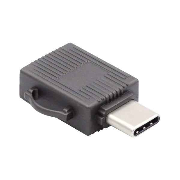 SYSTEM-S USB 3.1 Typ C Micro SD Karte Lesegerät Kartenleser SDXC Adapter in Grau