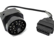 SYSTEM-S OBD Kabel 35 cm OBD 2 Buchse für BMW 20pin in Schwarz für Auto Diagnose