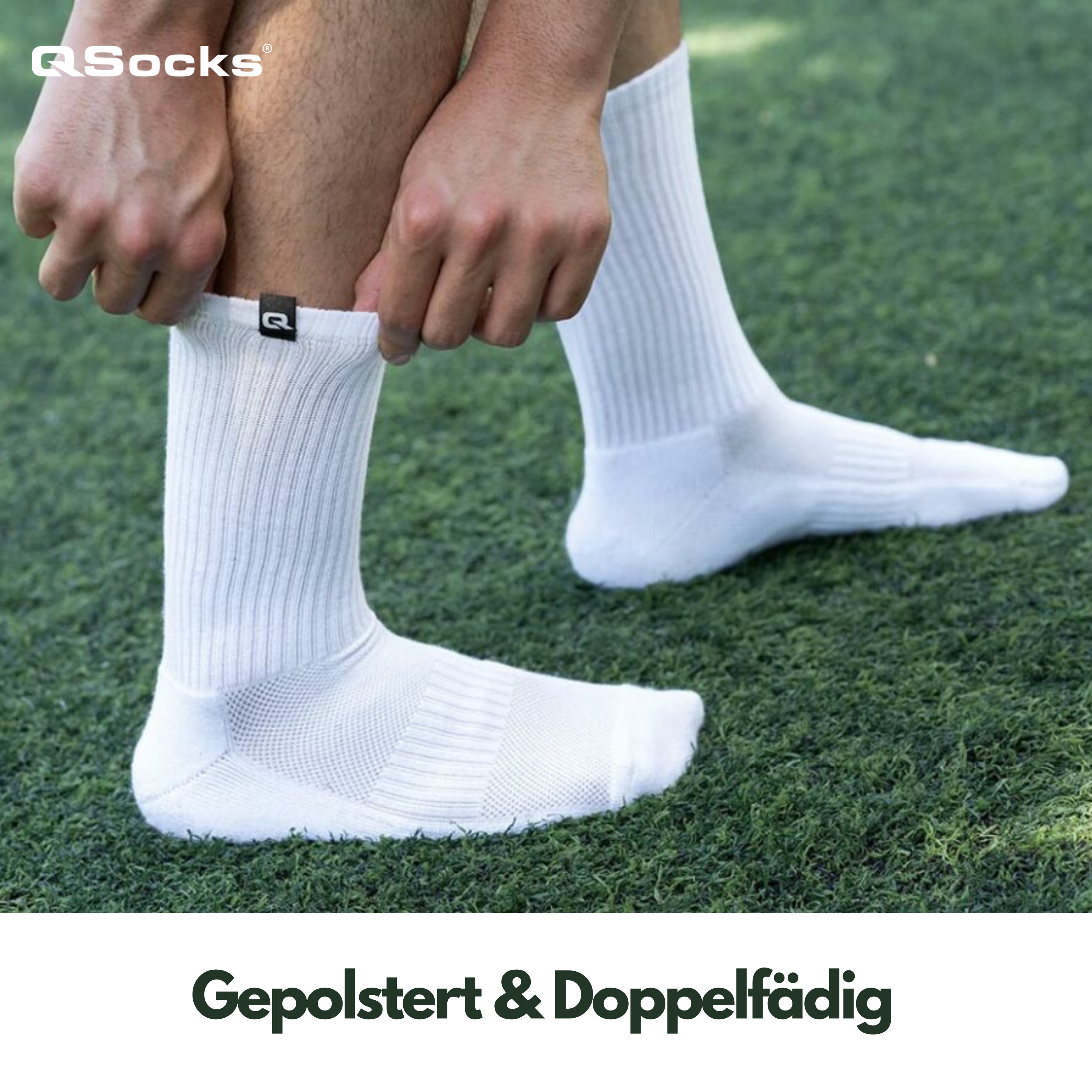 Tennissocken gepolstert für Damen & Herren 4X Paar-2
