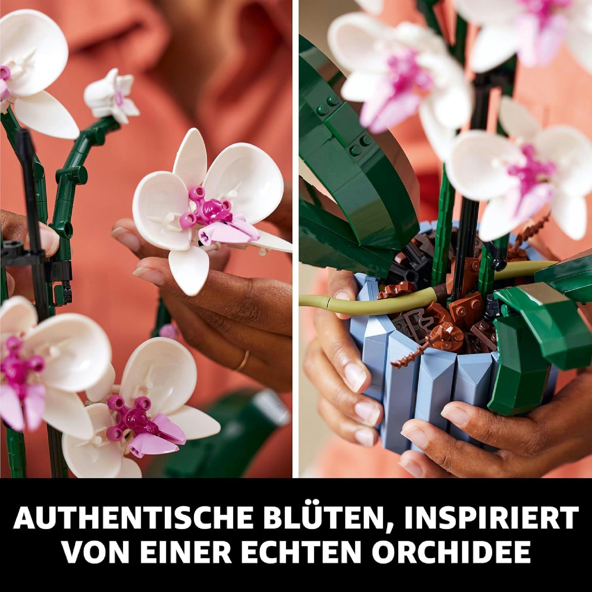 LEGO Icons Orchidee, Kunstpflanzen Set mit weißen und rosa Blumen, Modellbausatz für Erwachsene, Home und Zimmer-Deko, Botanik Kollektion, Geschenke für Ehefrau oder Ehemann, Sie und Ihn 10311 Hauptansicht