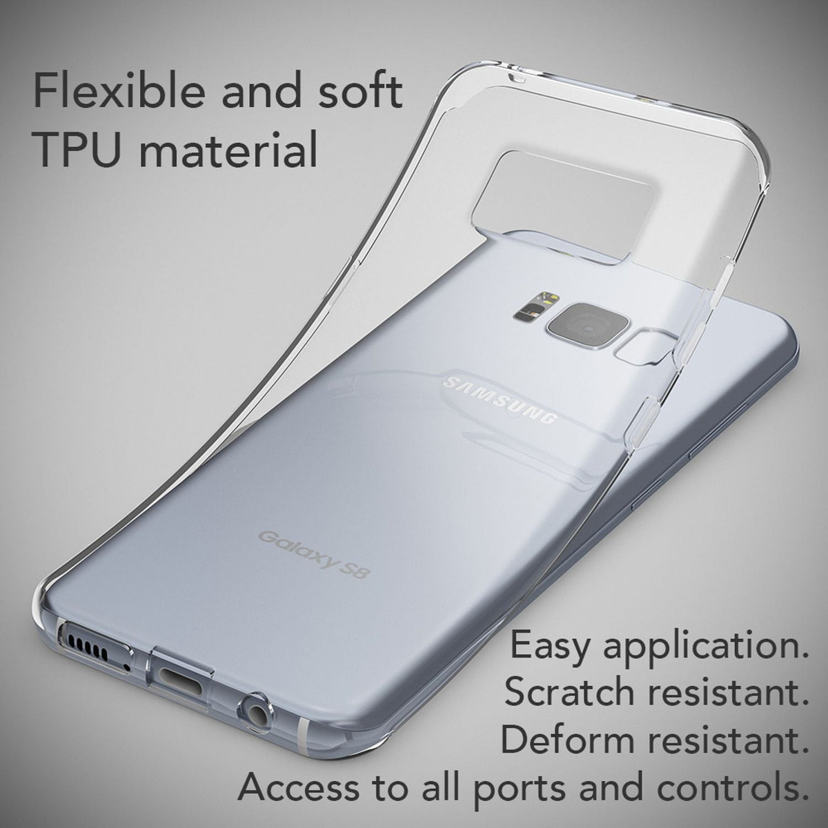 Silikon Handyhülle für Samsung Galaxy S8 Plus durchsichtig mit Motiv