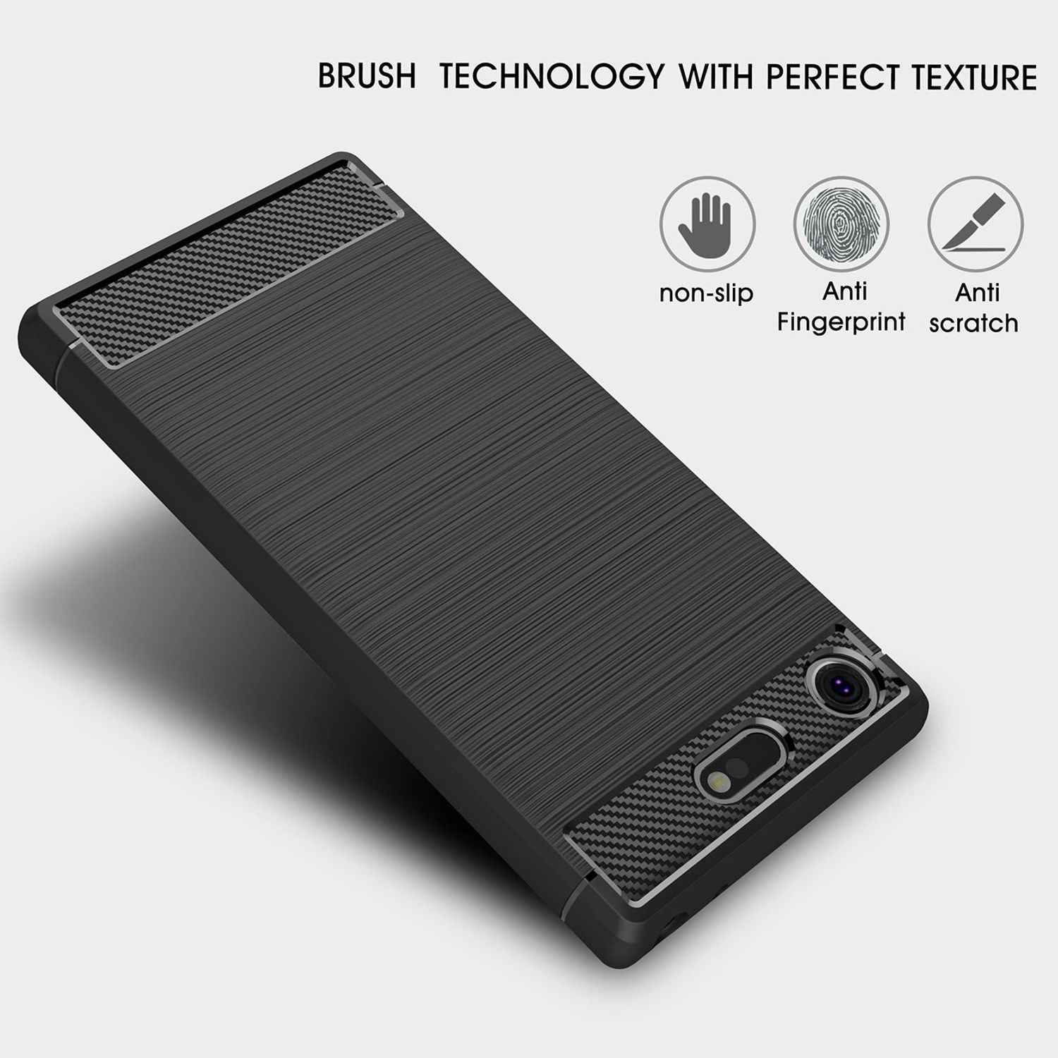 Sony Xperia XZ1 Compact Handy Hülle von NALIA, Silikon Case Cover, Dünner Schutz