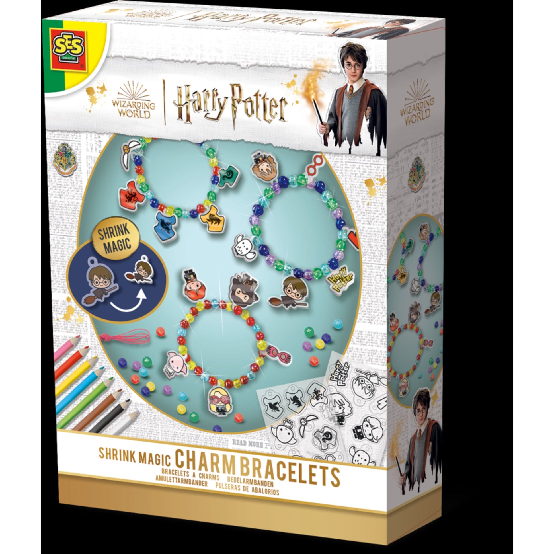 Harry Potter Armbänder Bastelset mit Zauberschrumpffolie mehrfarbig – Produktbild 3
