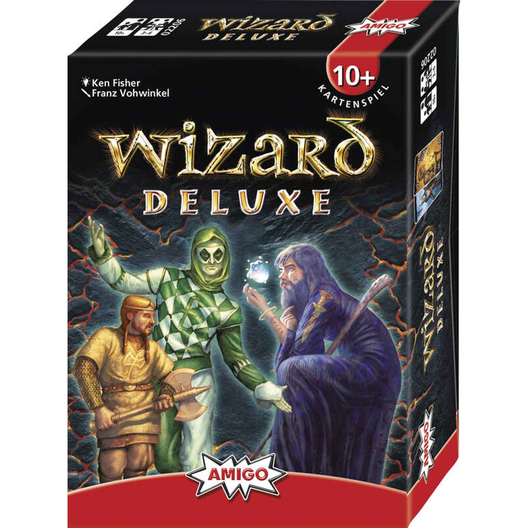 Kartenspiel Wizard Deluxe 60 Karten 25 Metallmünzen ab 10 Jahre