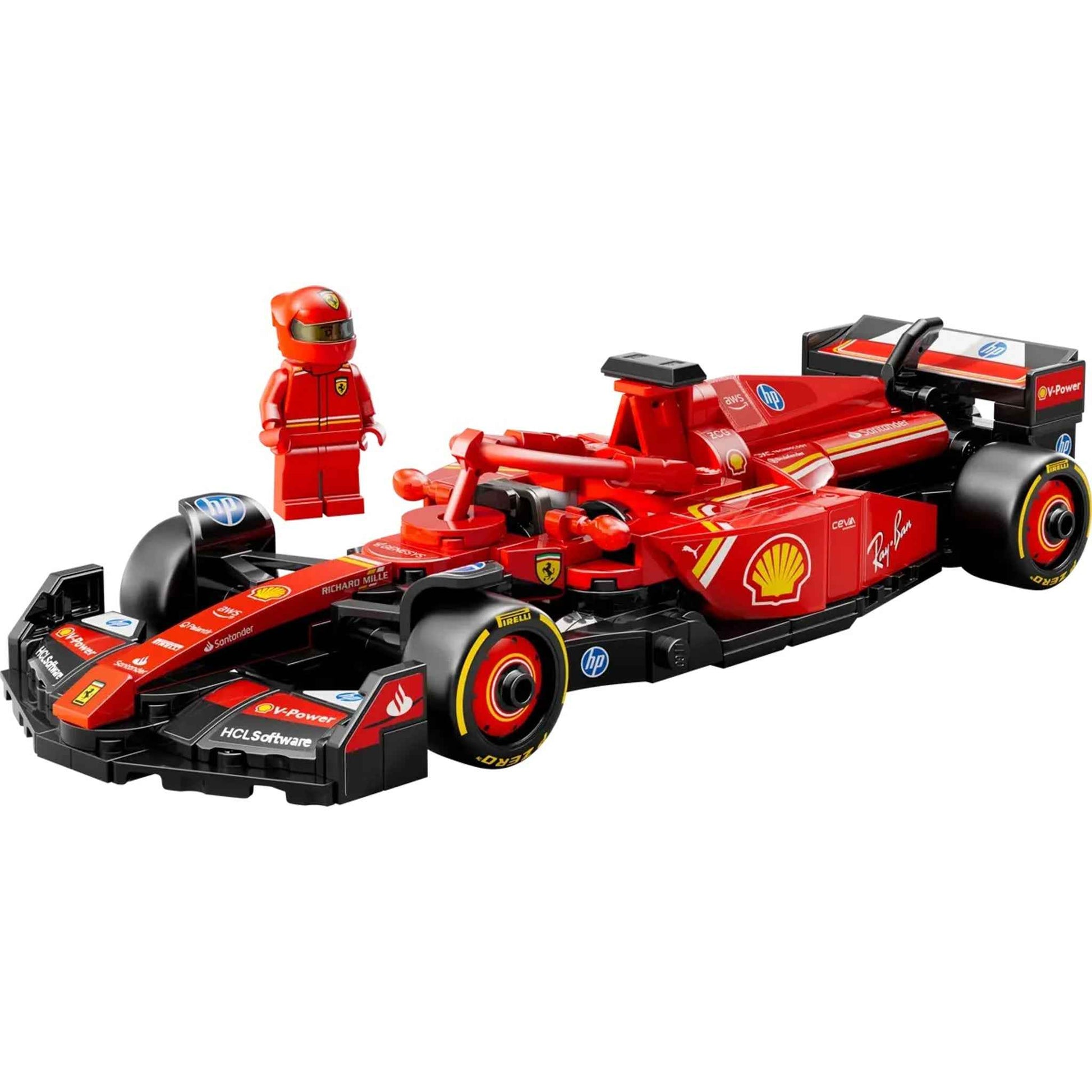 Spielzeug Bausatz Ferrari SF-24 F1 Rennauto 275 Teile ab 10 Jahren | LEGO