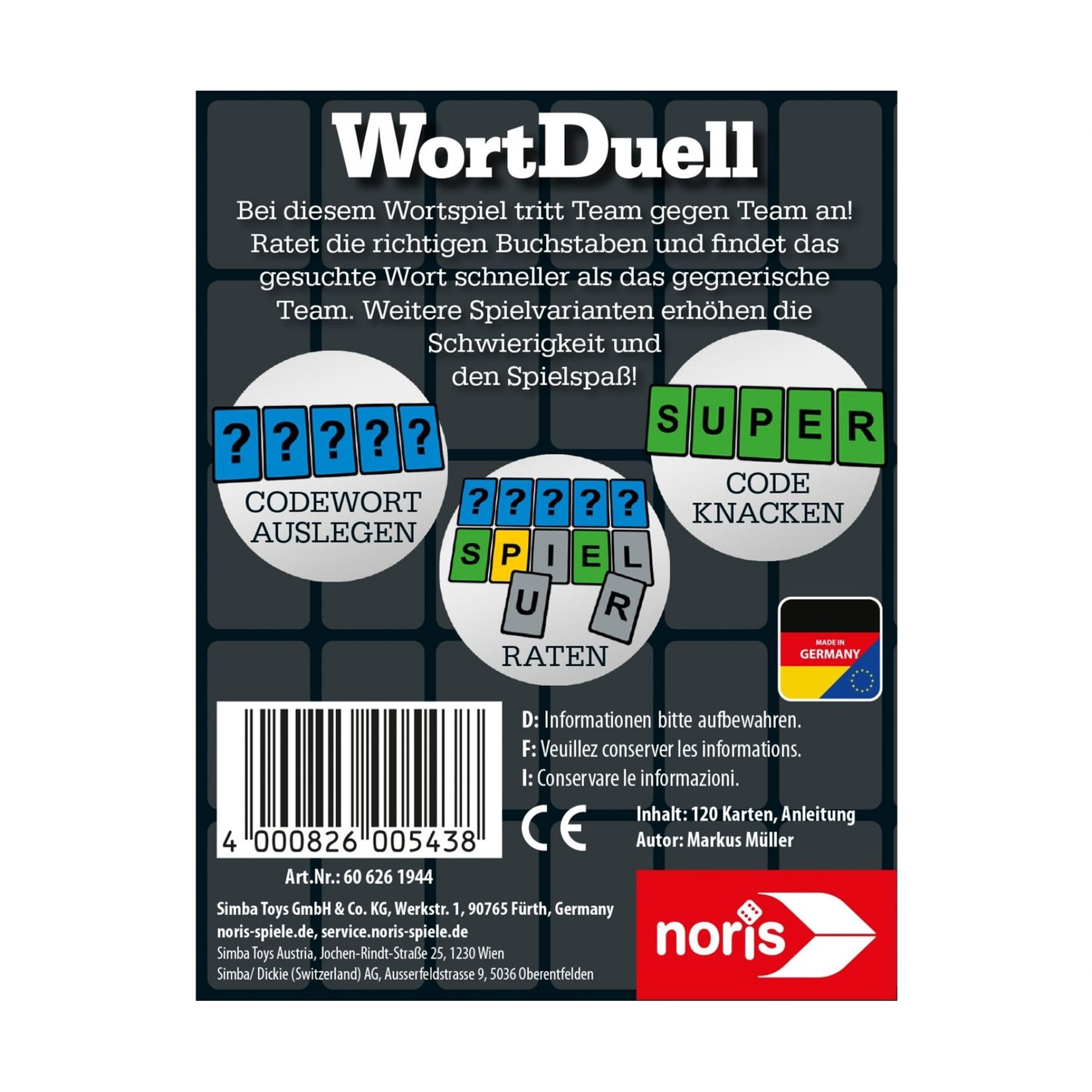 Noris SIMBA-DICKIE-GROUP GmbH Wortspiel – Produktbild 3