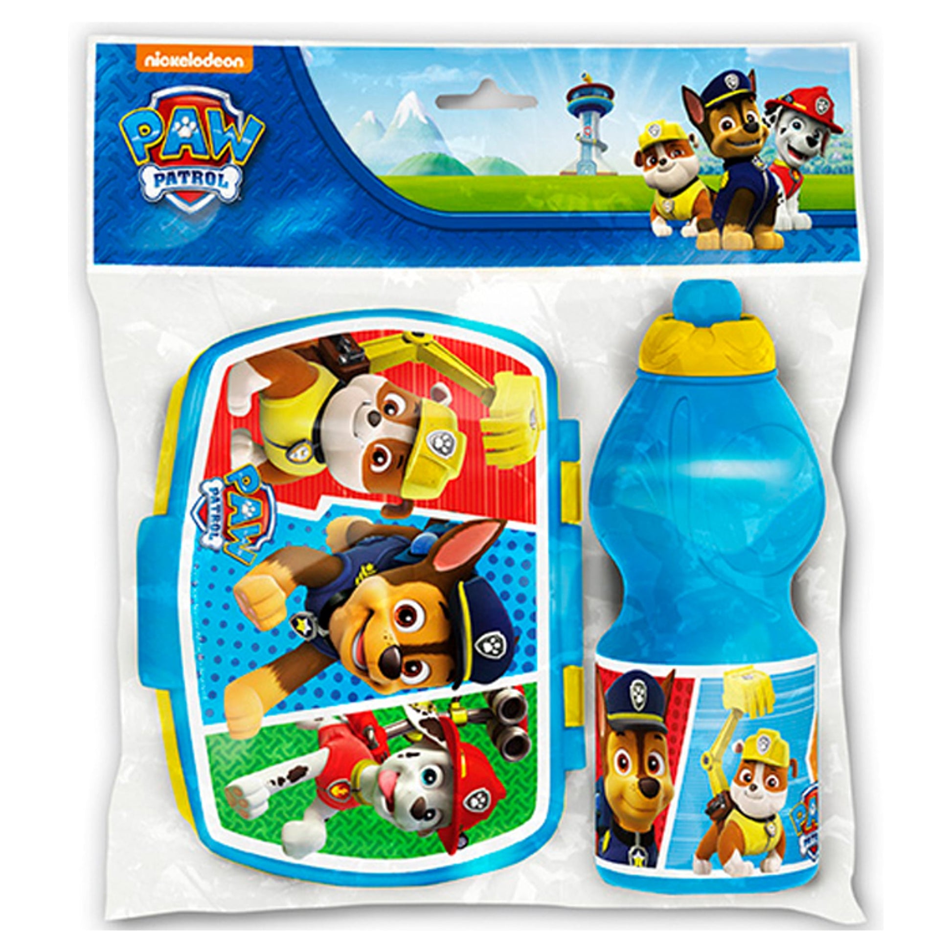 Paw Patrol Set Jausenbox + Trinkflasche 400 ml Gelb Kinder – Produktbild 3