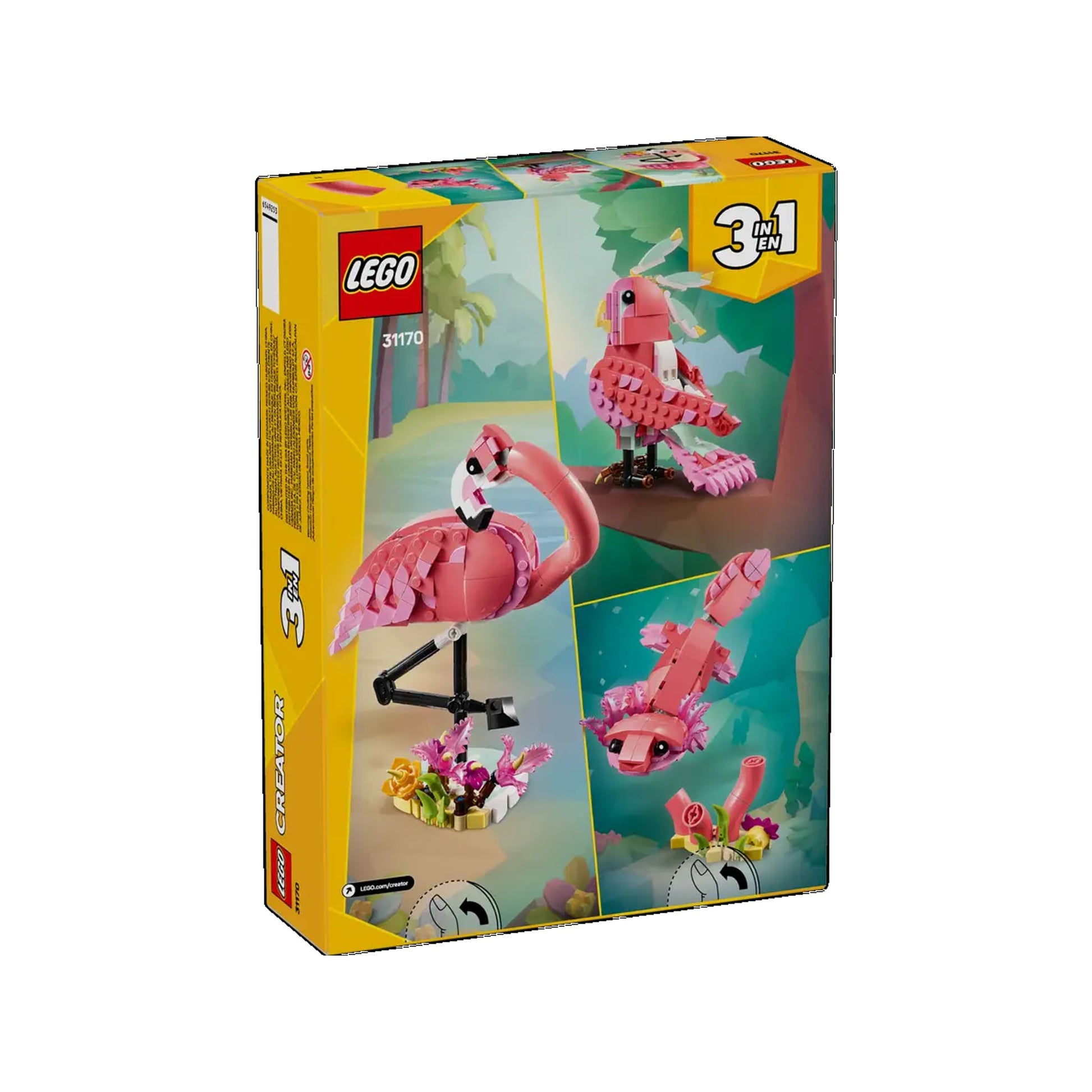 Bauset Creator Rosa Flamingo 288 Teile ab 8 Jahren – Produktbild 3