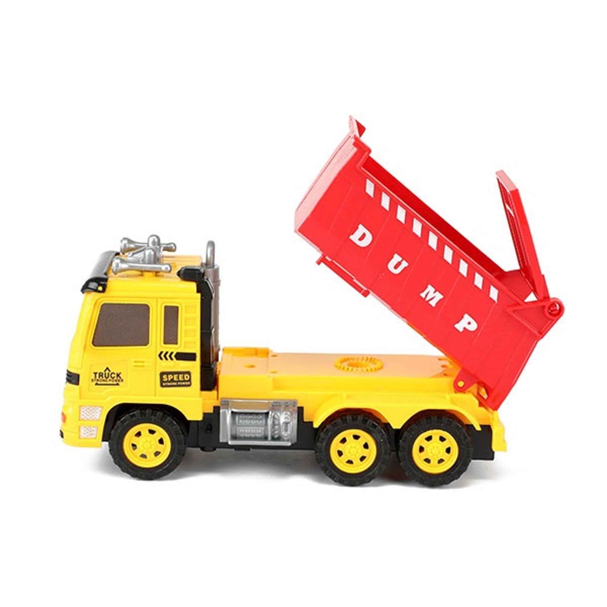 Spielzeug Kipper und Bagger aus Kunststoff gelb 19×9 cm ab 3 Jahren | Toi-Toys