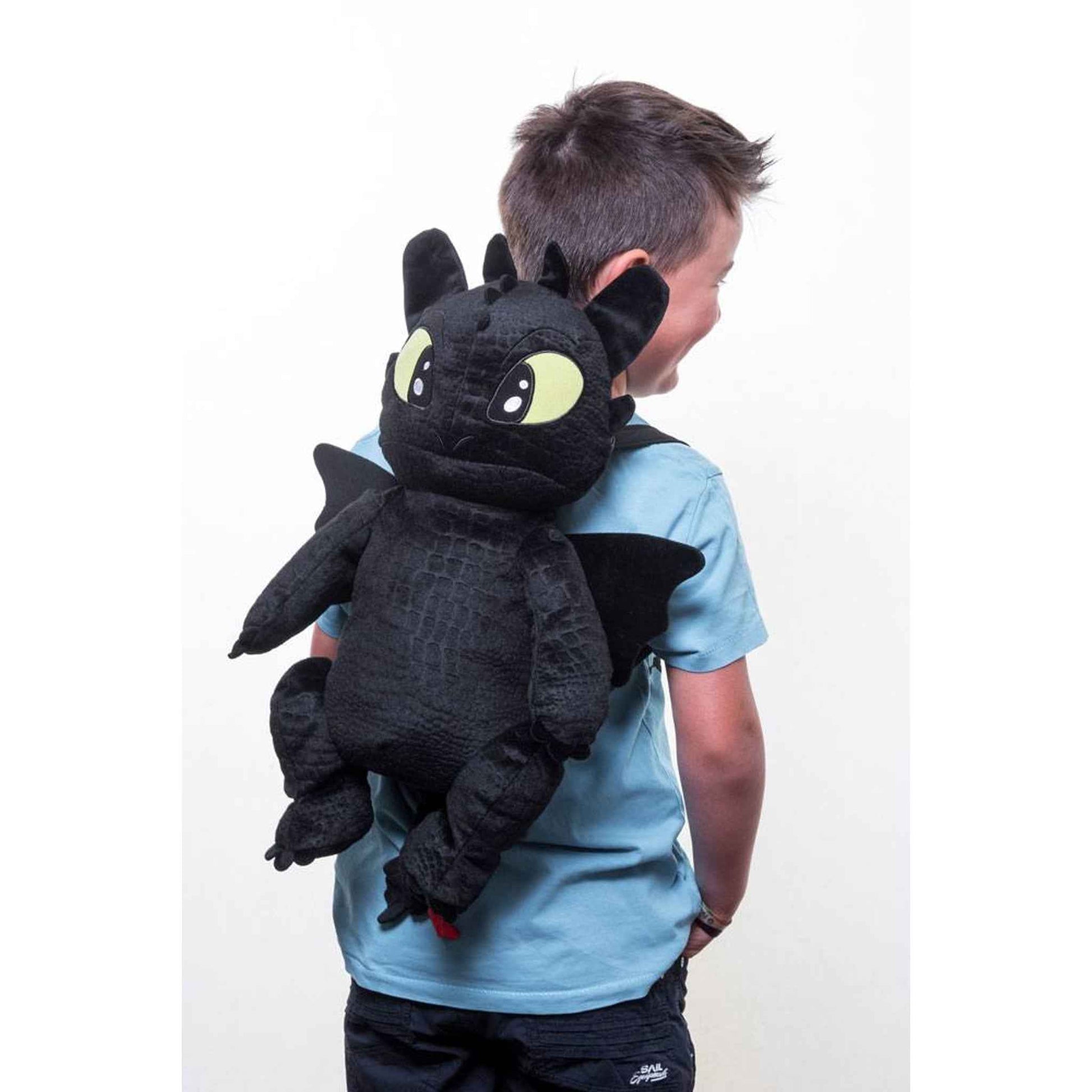 Plüsch-Rucksack Toothless Drachenzähmen leicht gemacht 23×12×45 cm Polyester