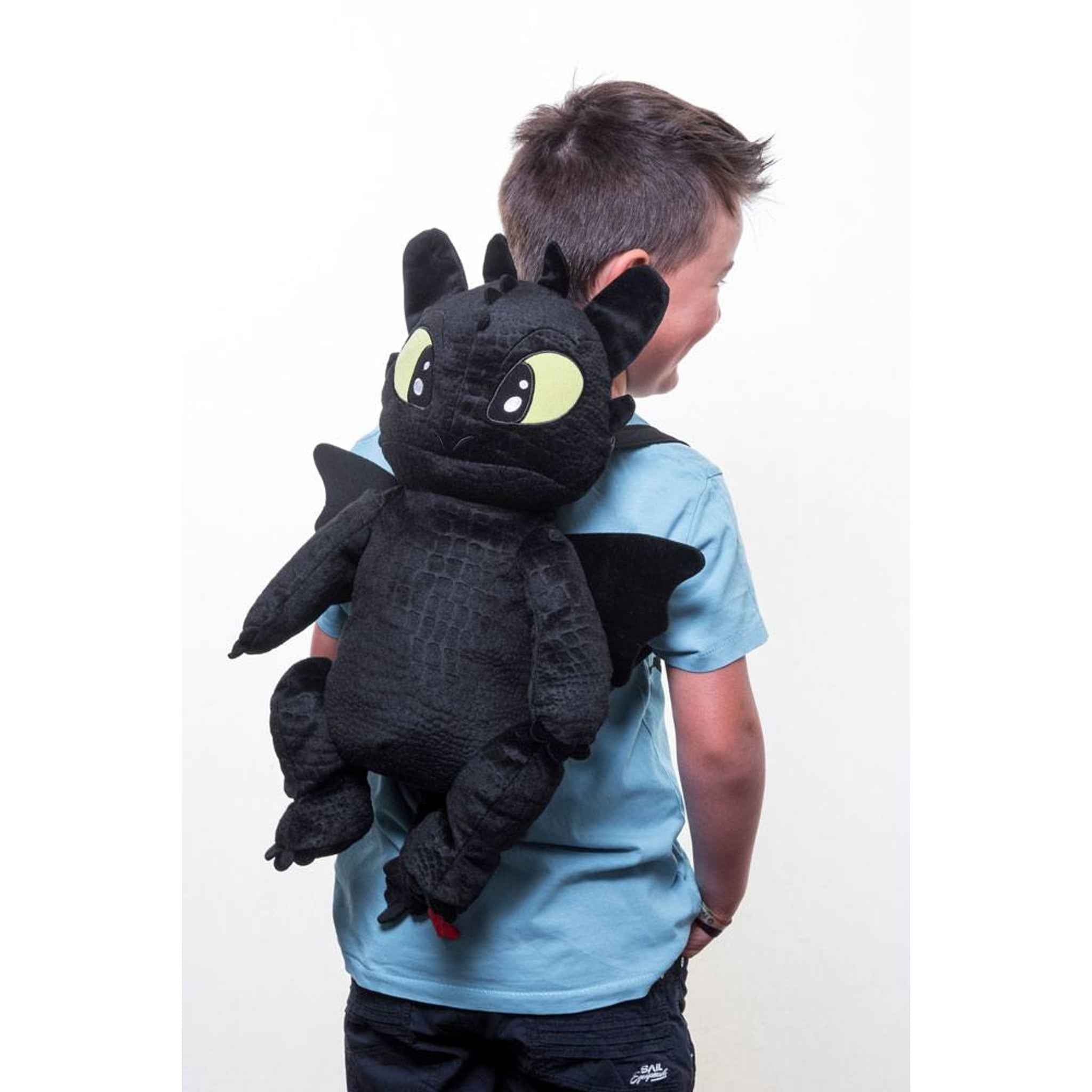 Plüsch-Rucksack Toothless Drachenzähmen leicht gemacht 23×12×45 cm Polyester