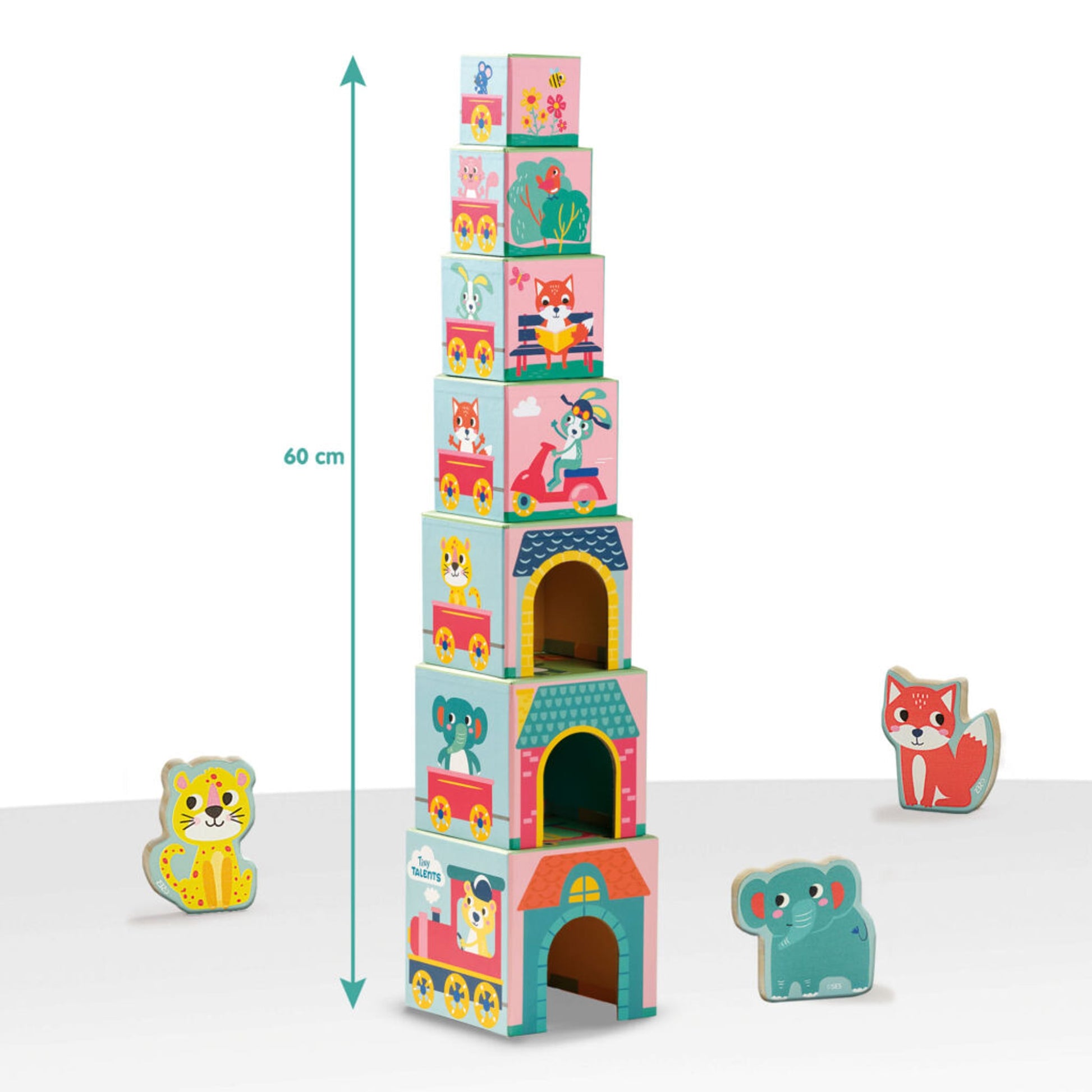 SES Creative Stapelwürfel-Set aus Holz – Produktbild 3