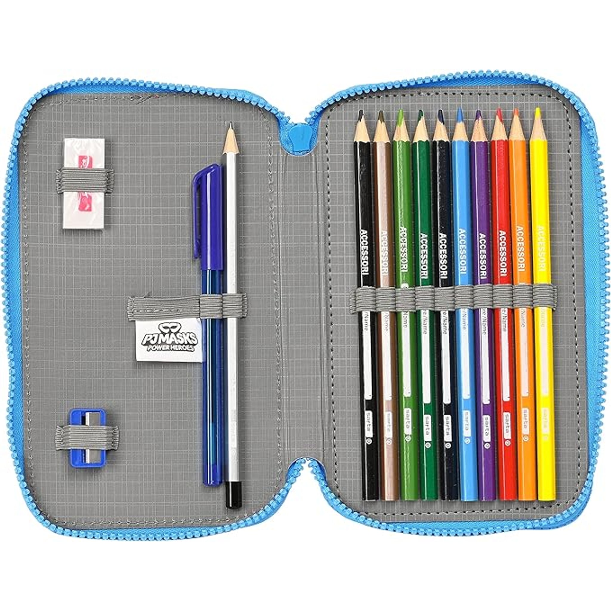 SAFTA S.A Doppelmäppchen in Blau, 19,5×12,5×5,5 cm – Produktbild 3