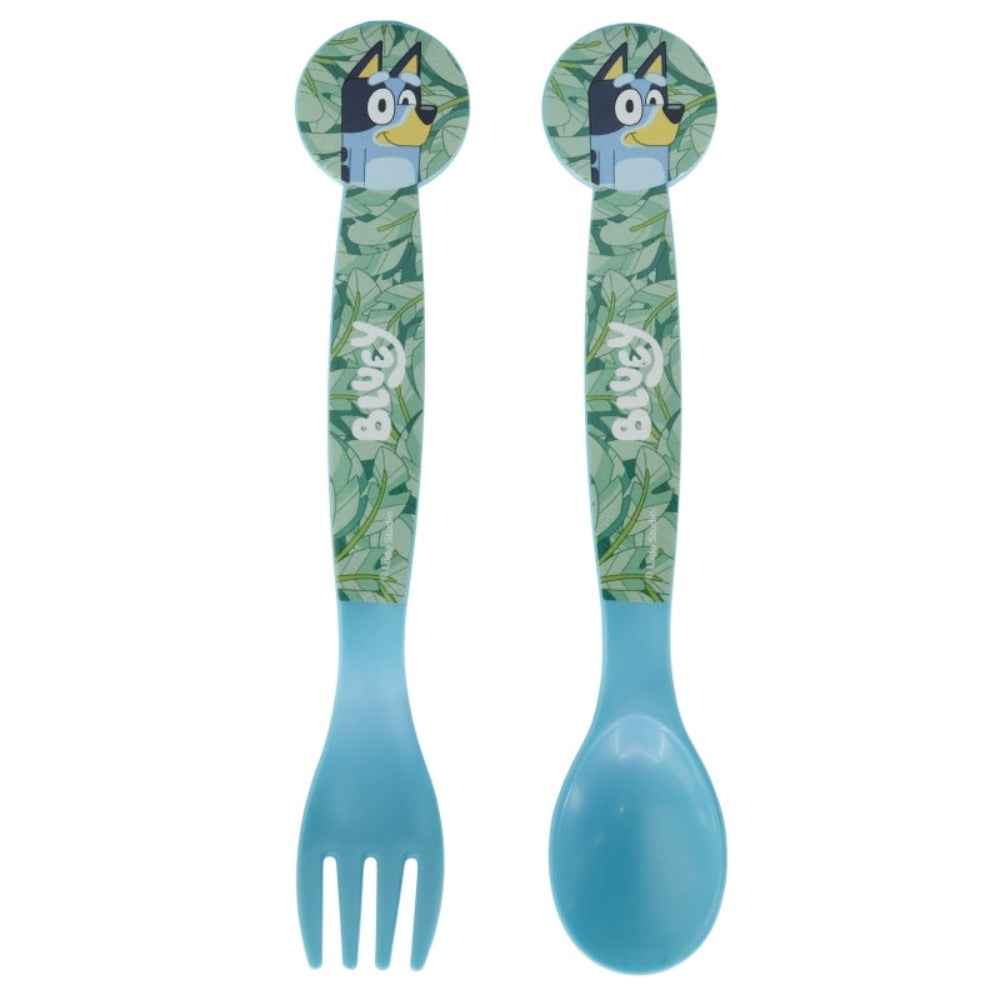 Bluey Kinder Plastik Besteck Set - 2 Teile