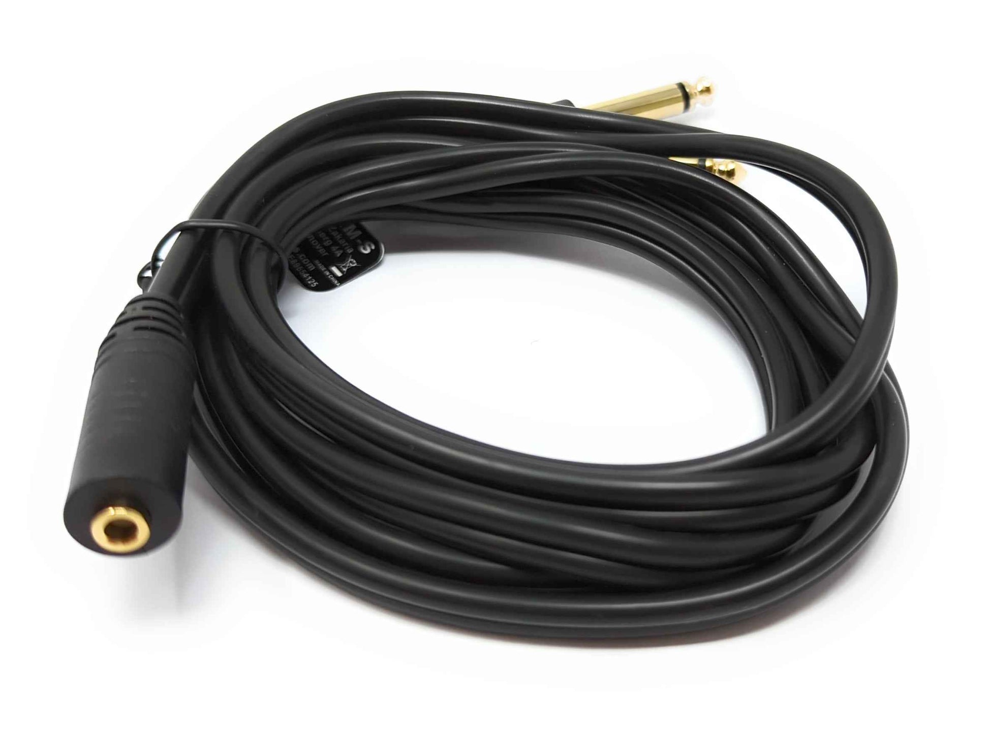 SYSTEM-S Audio Y Kabel 150 cm Stereo AUX Klinke 6,35mm Stecker & Stecker zu 3,5 mm Buchse