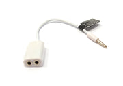 Audio Y Kabel 15 cm Stereo AUX Klinke 3,5 mm Stecker zu 2x Buchse weiß 81512482