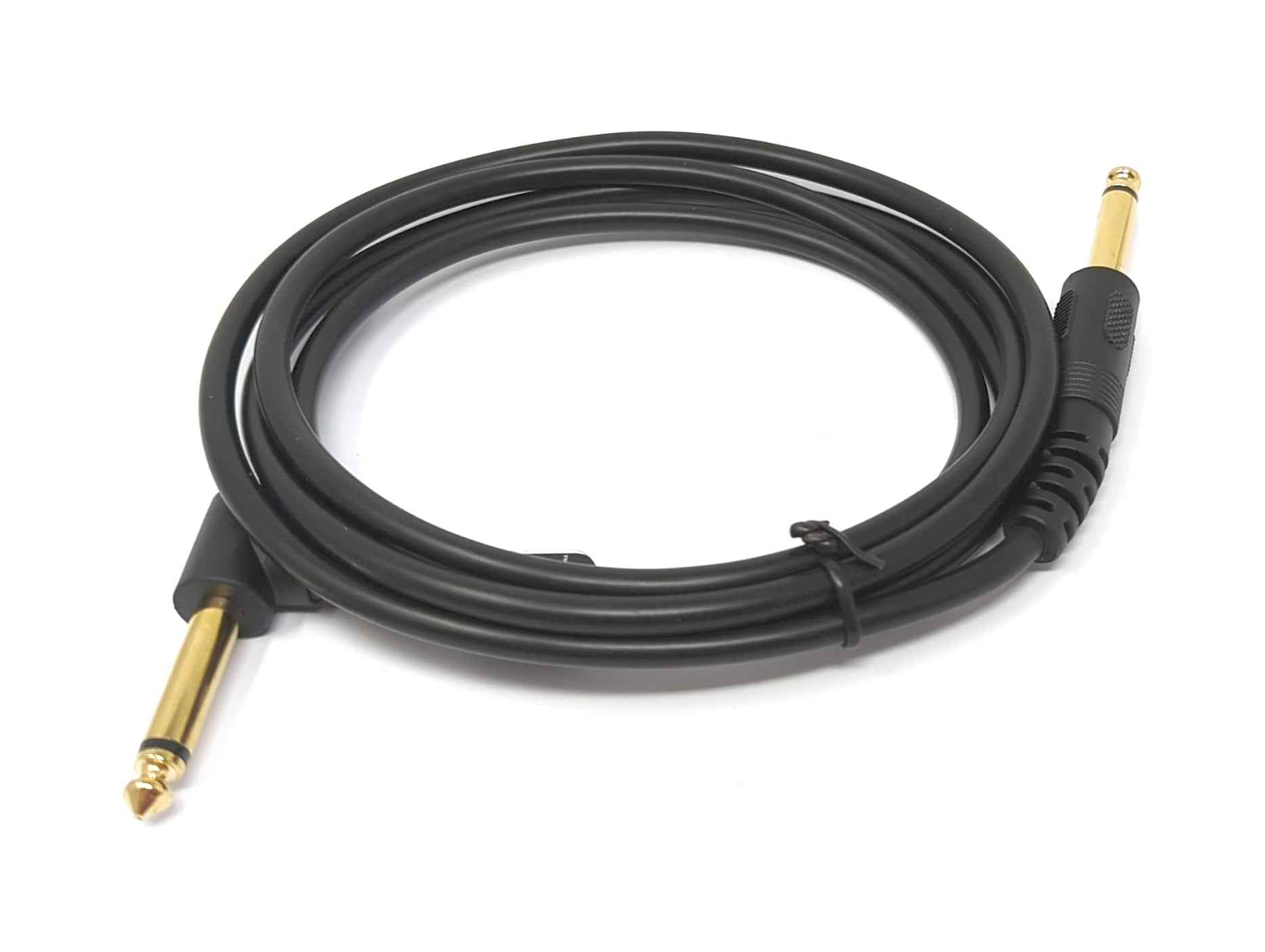 SYSTEM-S Audio Kabel 150 cm Stereo AUX Klinke 6,35 mm Stecker zu 3,5 mm Stecker Schwarz