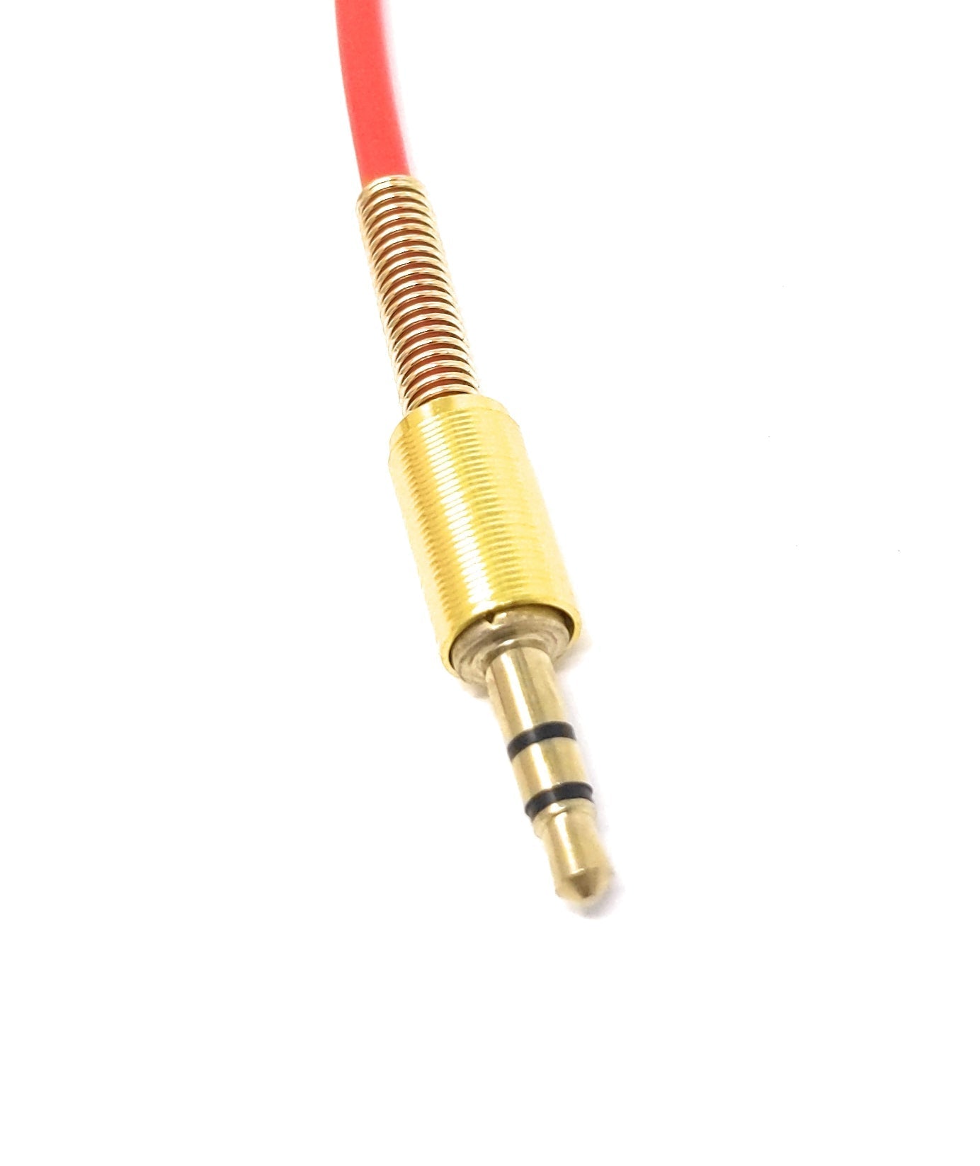 Audiokabel 3,5 mm Klinke 100 cm rot gewinkelt Knickschutz 81512536 | System-S