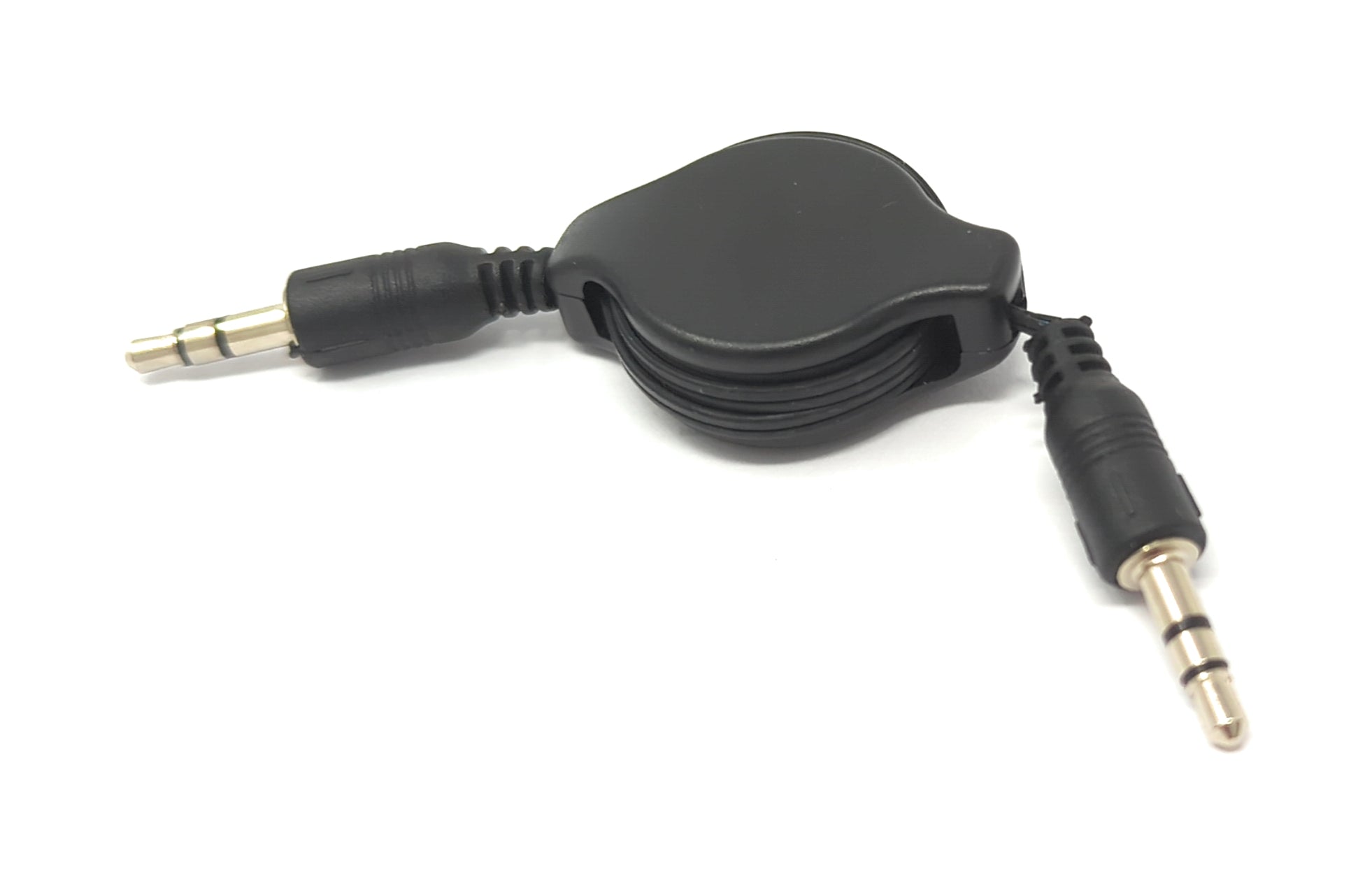 AUX-Kabel ausfahrbar 80 cm 3,5 mm Klinke Stereo schwarz 81640351 | System-S