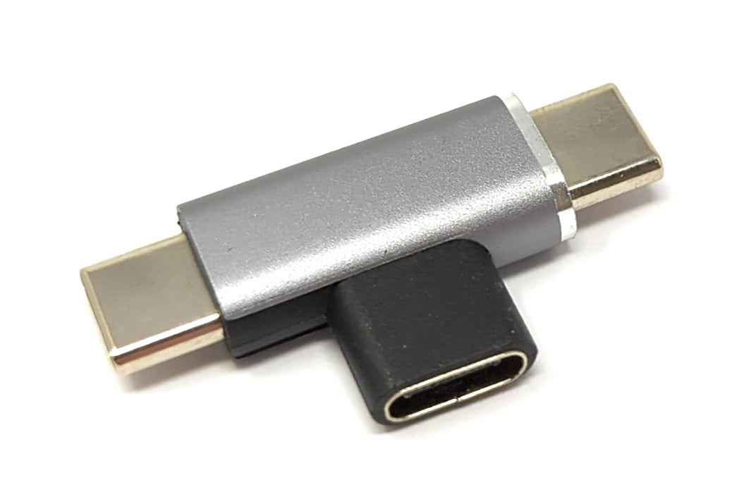 SYSTEM-S USB-C Y-Ladeadapter – 1× USB-C Buchse → 2× USB-C Stecker (gewinkelt)