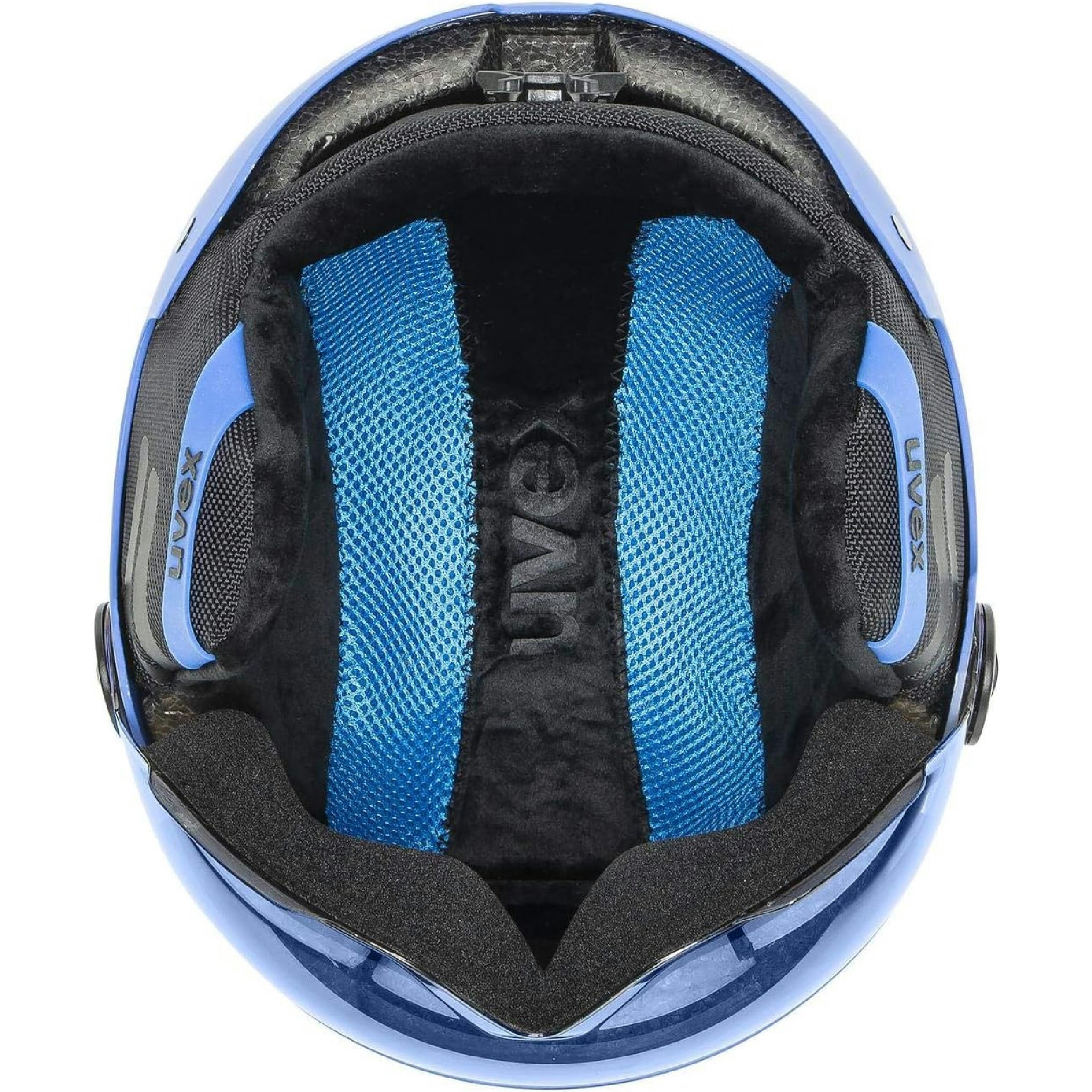 uvex rocket jr visor - robuster Skihelm für Kinder - Filterkategorie 2 - optimierte Belüftung - blue matt - 51-55 cm Hauptansicht