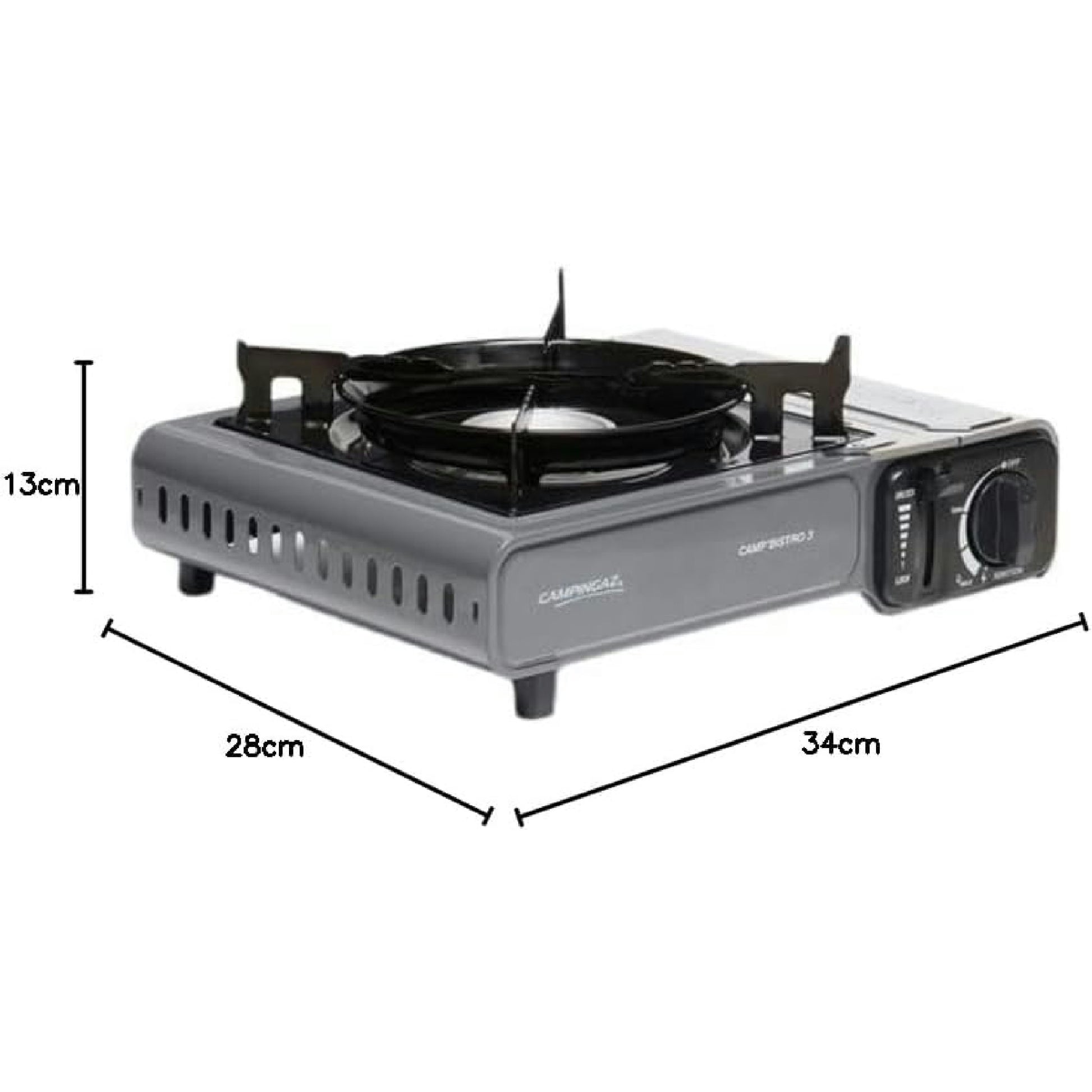 CAMPINGAZ Camp Bistro 3 Réchaud à Gaz, 1 Feu, Réchaud de Camping, Puissance 2200 W, Réchaud Extérieur Compact, avec Mallette pour Un Transport Facile, Noir Hauptansicht