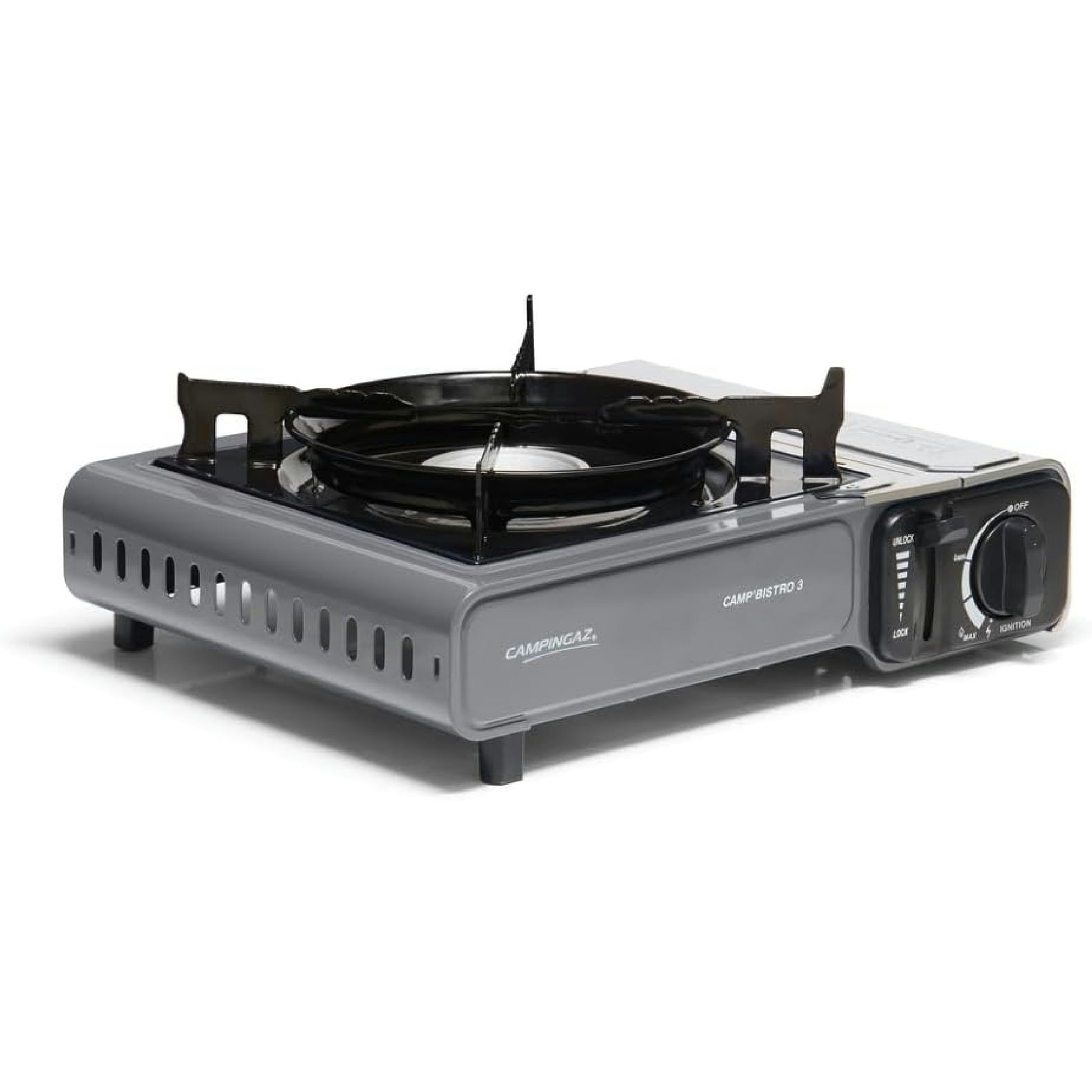 CAMPINGAZ Camp Bistro 3 Réchaud à Gaz, 1 Feu, Réchaud de Camping, Puissance 2200 W, Réchaud Extérieur Compact, avec Mallette pour Un Transport Facile, Noir Hauptansicht