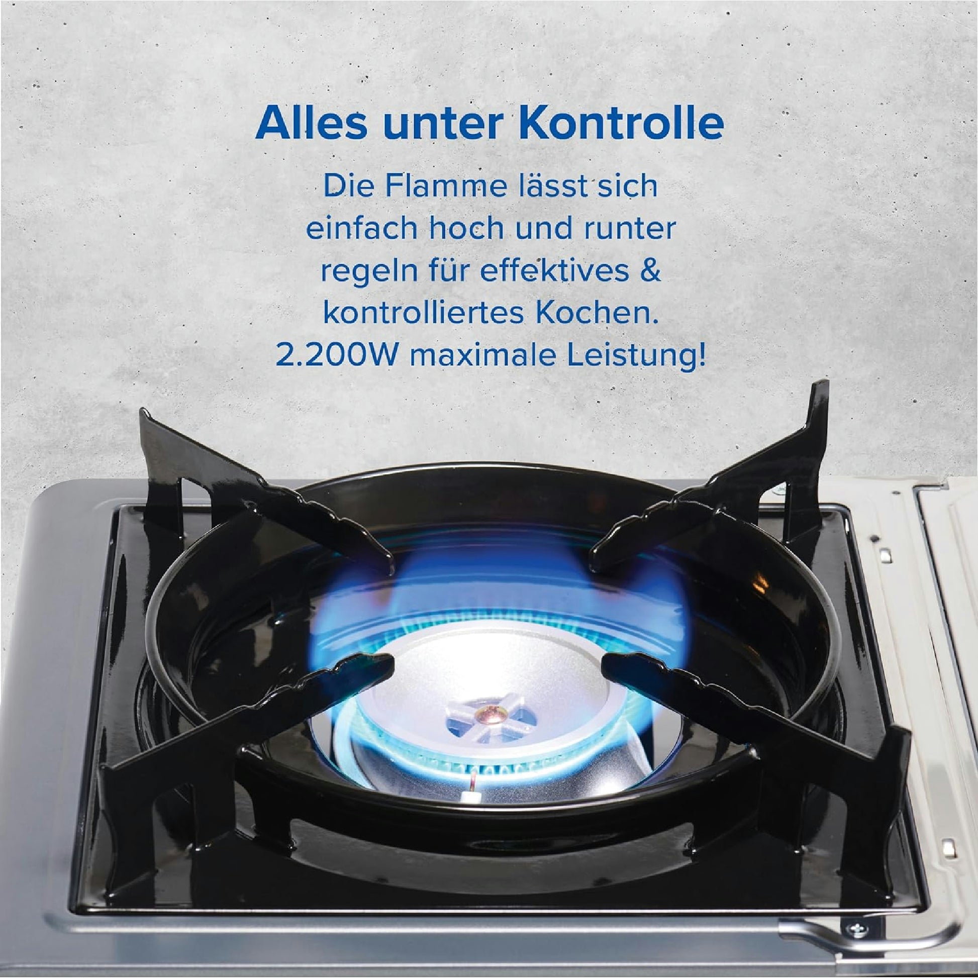 CAMPINGAZ Camp Bistro 3 Réchaud à Gaz, 1 Feu, Réchaud de Camping, Puissance 2200 W, Réchaud Extérieur Compact, avec Mallette pour Un Transport Facile, Noir Hauptansicht