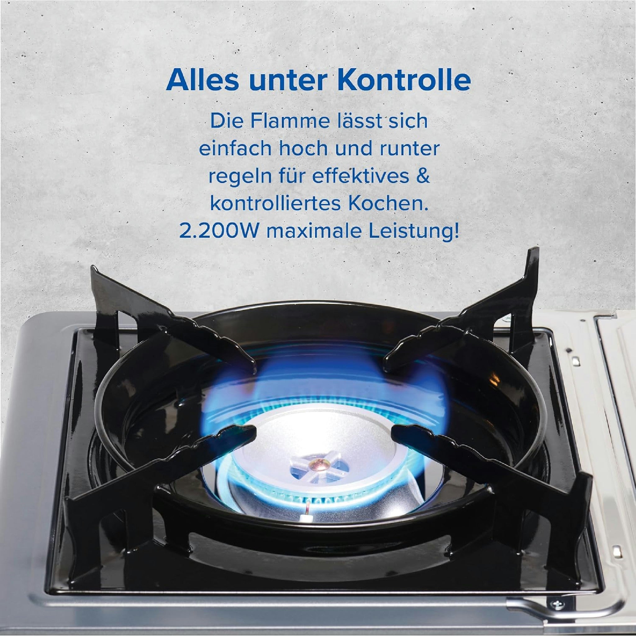 CAMPINGAZ Camp Bistro 3 Réchaud à Gaz, 1 Feu, Réchaud de Camping, Puissance 2200 W, Réchaud Extérieur Compact, avec Mallette pour Un Transport Facile, Noir Hauptansicht