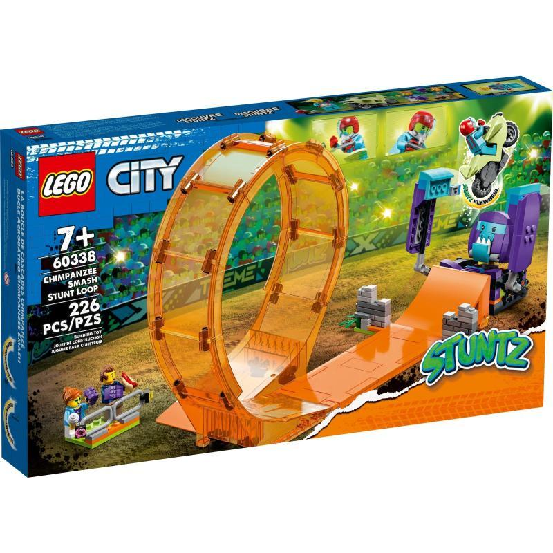 LEGO City Stuntz - Csimpánzos zúzós kaszkadőr hurok (60338)-0