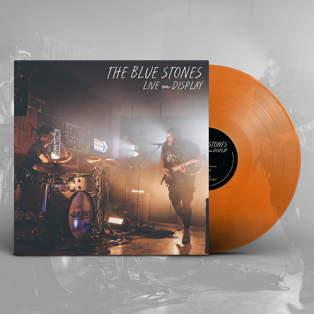 Vinyl EP Live on Display Translucent Orange Crush Rock | The Blue Stones