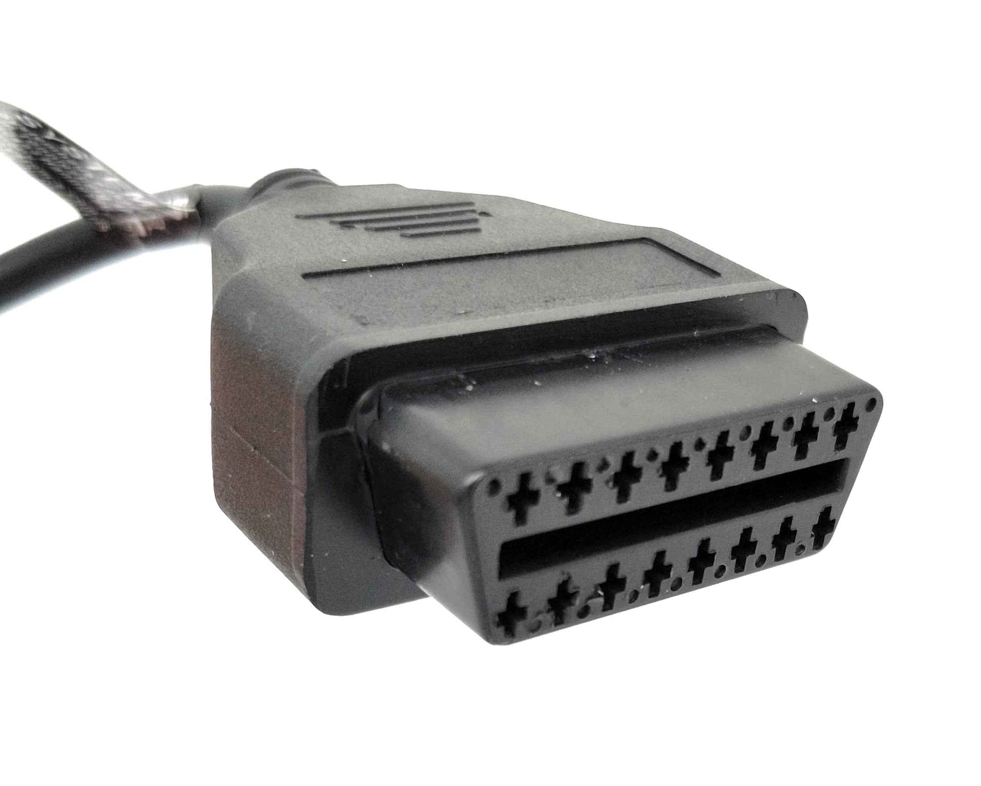 SYSTEM-S OBD Kabel 35 cm OBD 2 Buchse für BMW 20pin in Schwarz für Auto Diagnose