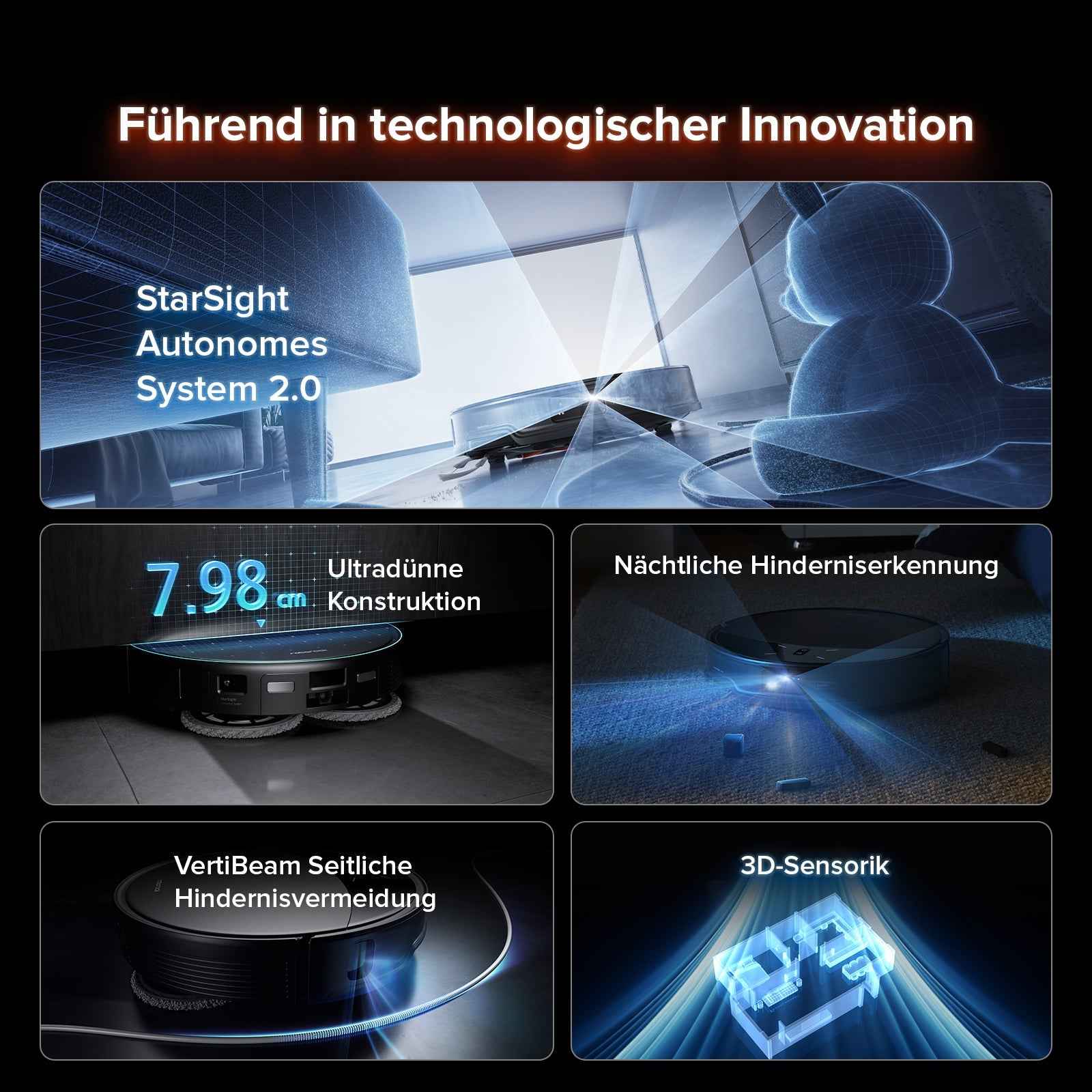 Roborock Saros 10R Saugroboter mit Wischfunktion & abnehmbarem Wischmopp