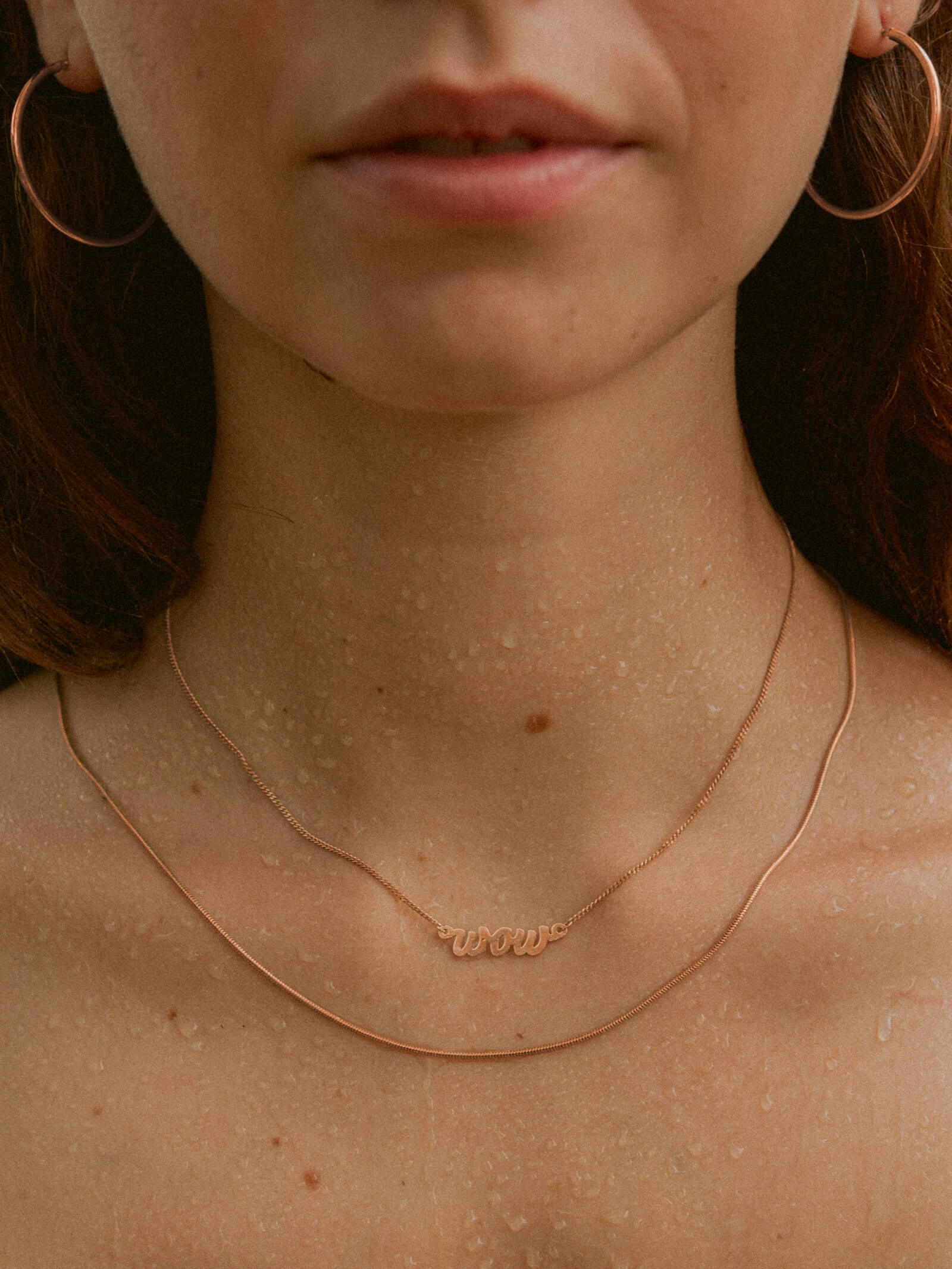 Kreis Creolen Klassisch Roségold Vergoldet