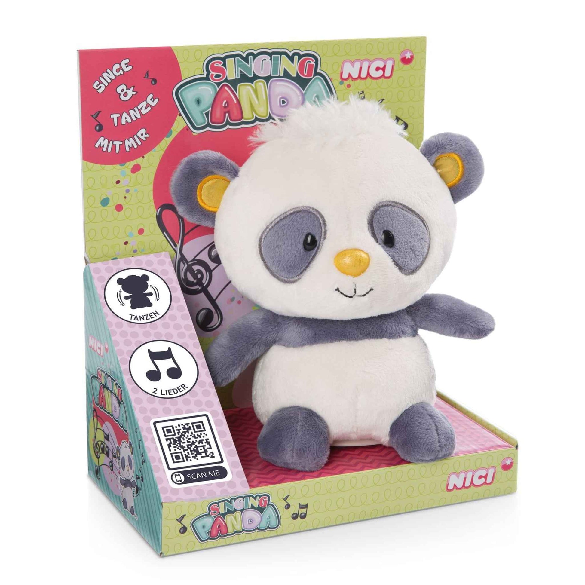 Plüschfigur Panda 20 cm mit Sing- & Tanzfunktion | NICI