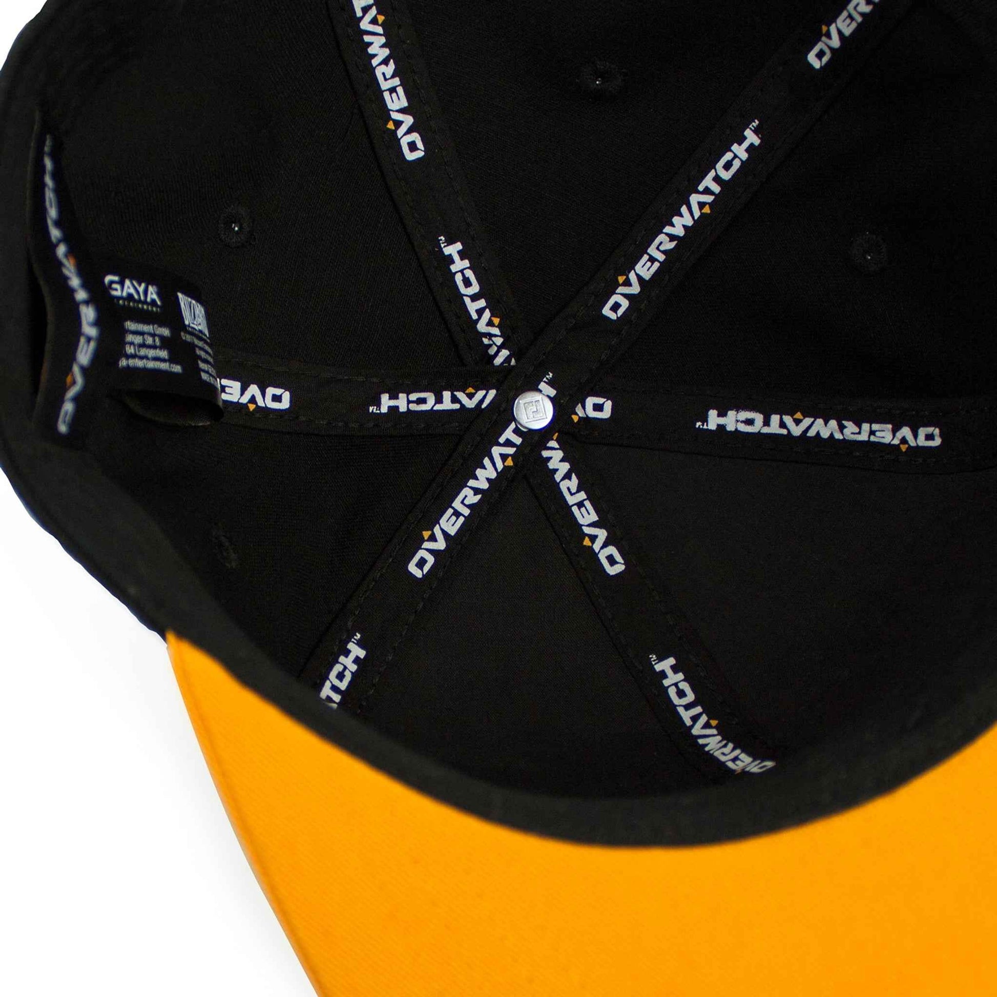 Baseball Cap Overwatch Logo Snapback schwarz/gelb Polyester