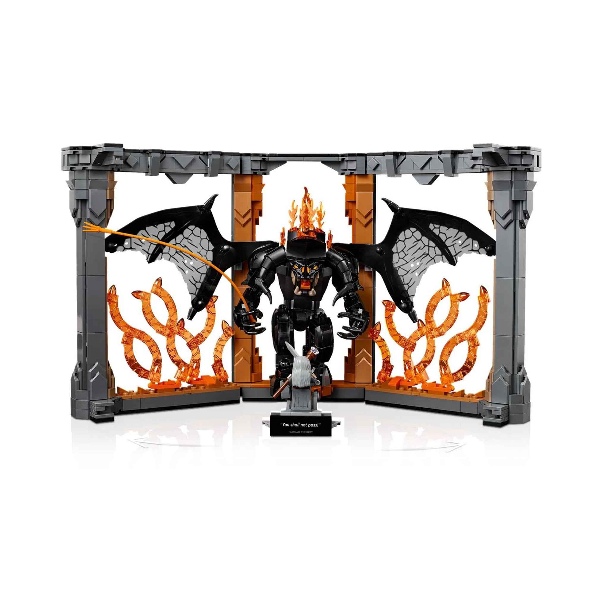 Bücherstütze Balrog 1201 Teile Der Herr der Ringe 38,2 cm | LEGO