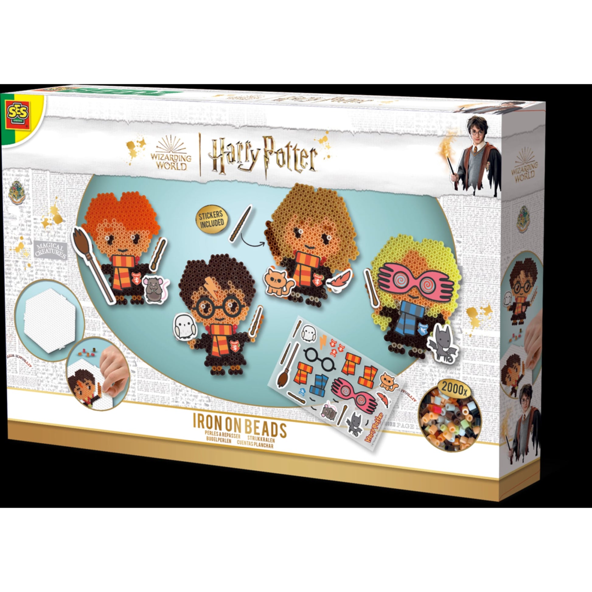 Bügelperlenset Harry Potter Figuren 2000 Perlen Steckbrett Sticker – Produktbild 4