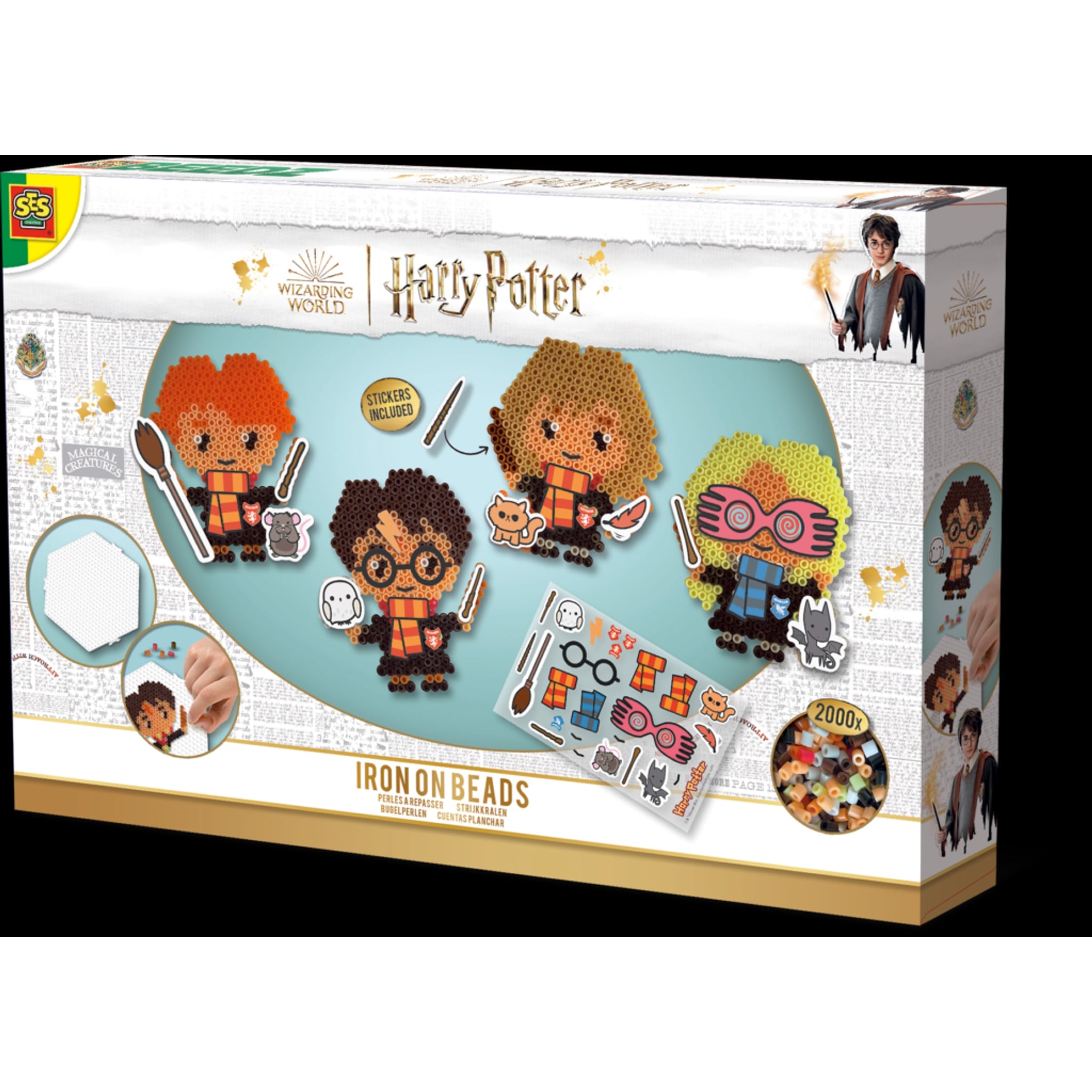 Bügelperlenset Harry Potter Figuren 2000 Perlen Steckbrett Sticker – Produktbild 4