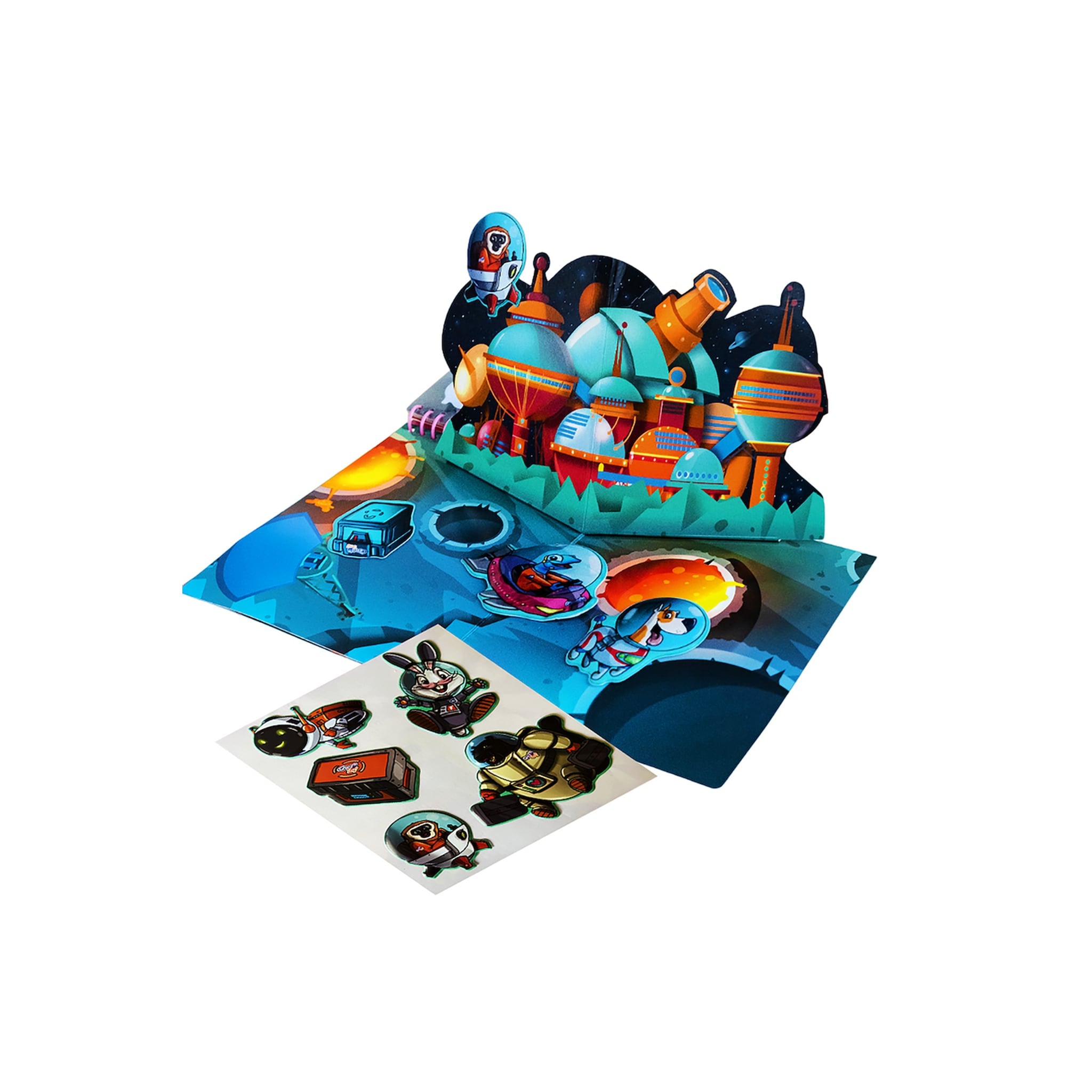 Spielbuch 3 in 1 Magische Abenteuer mit Wasser-Malbuch und Aufklebern mehrfarbig – Produktbild 4