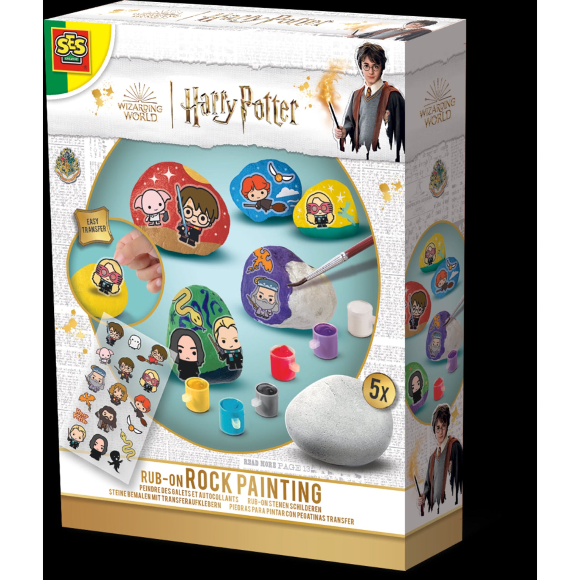 SES Creative Steine bemalen Set aus Papier in Weiß – Produktbild 4