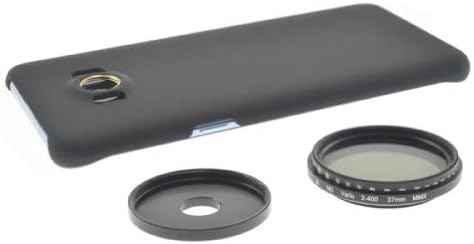 SYSTEM-S ND Filter 37 mm Set Neutraldichtefilter Graufilter mit Hülle für iPhone 7 Plus und 8 Plus