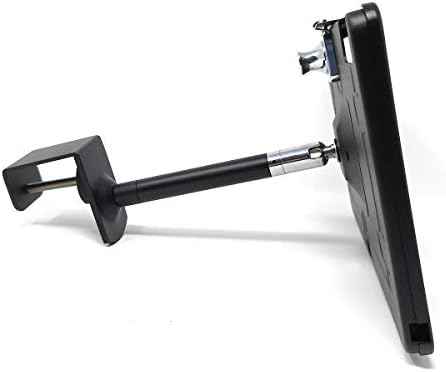 SYSTEM-S Stangen Halterung mit Schloss Befestigung aus Metall Schwarz für iPad Pro 10,5"