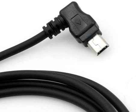 SYSTEM-S Mini USB rechts gewinkelt auf USB Typ A Kabel 100cm