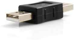 SYSTEM-S USB Typ A Stecker auf  USB Typ A Stecker Adapterkabel Adapterstecker Adapter